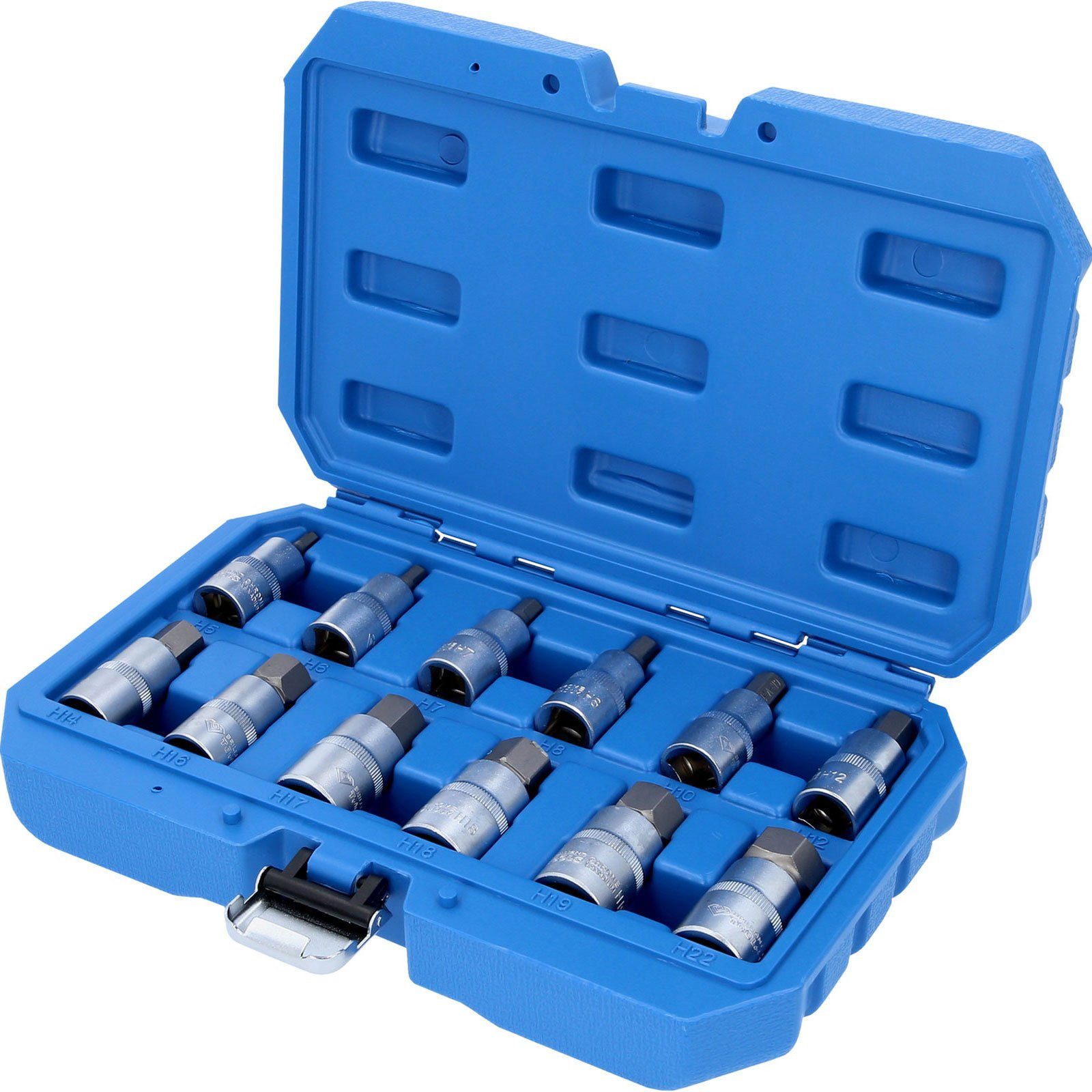 Brilliant Tools Bit- und Steckschlüsselset BRILLIANT TOOLS 1/2" Innensechskant Bit-Stecknuss-Satz 12tlg...