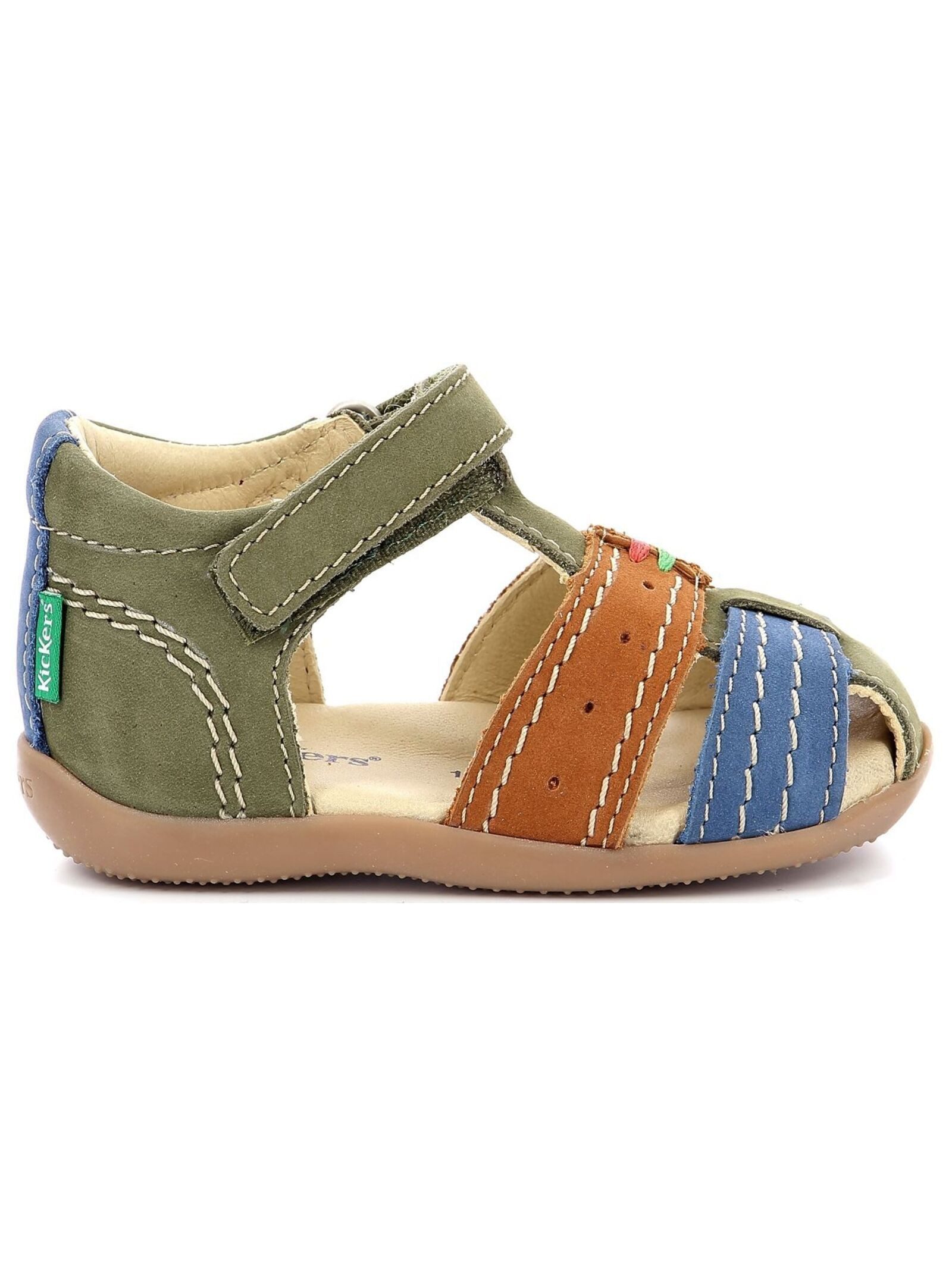 Kickers Sandalen Nubukleder . Riemchensandalette