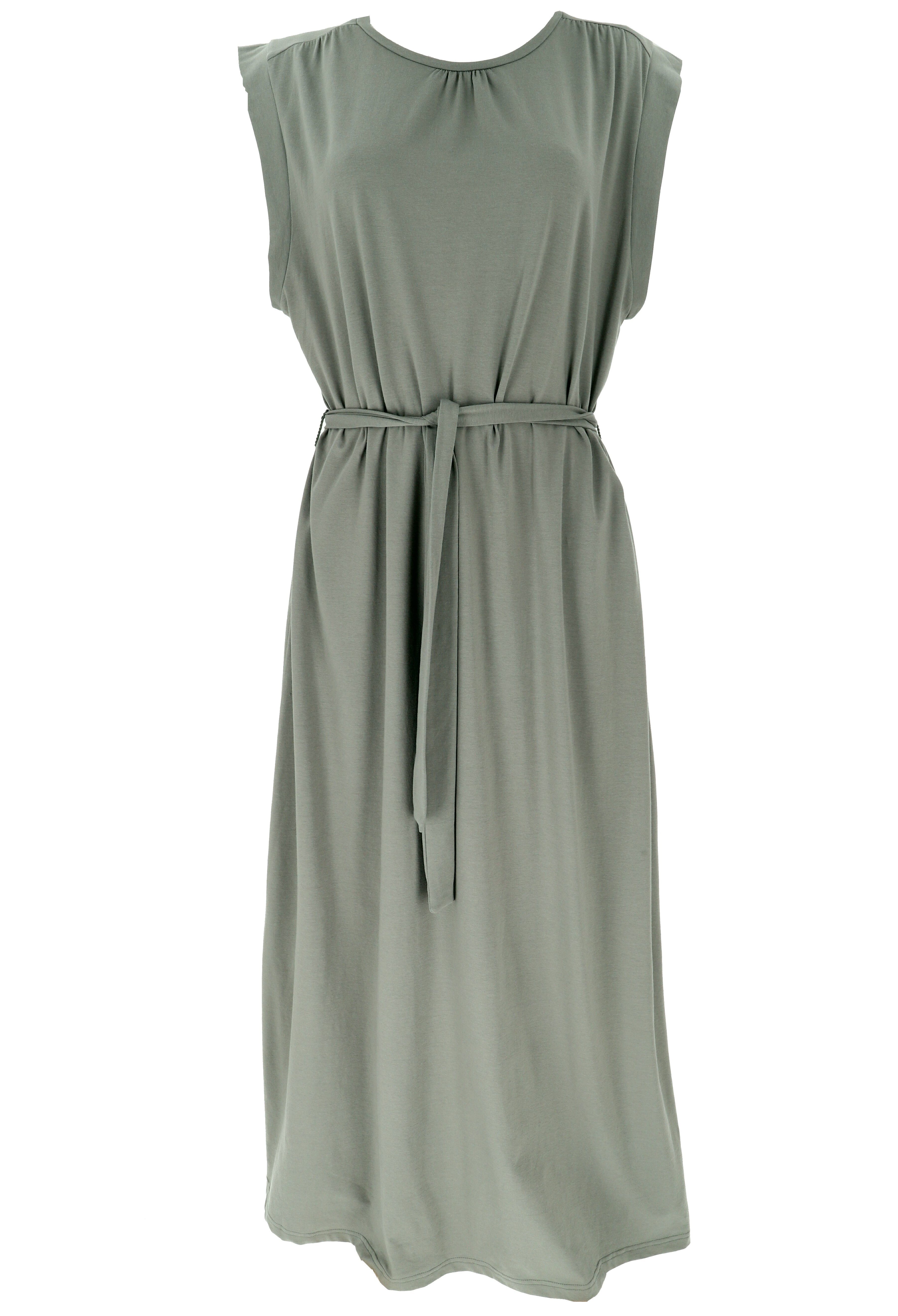 Guru-Shop Midikleid Maxikleid aus Bio-Baumwolle, Langes Basic Kleid.. alternative Bekleidung