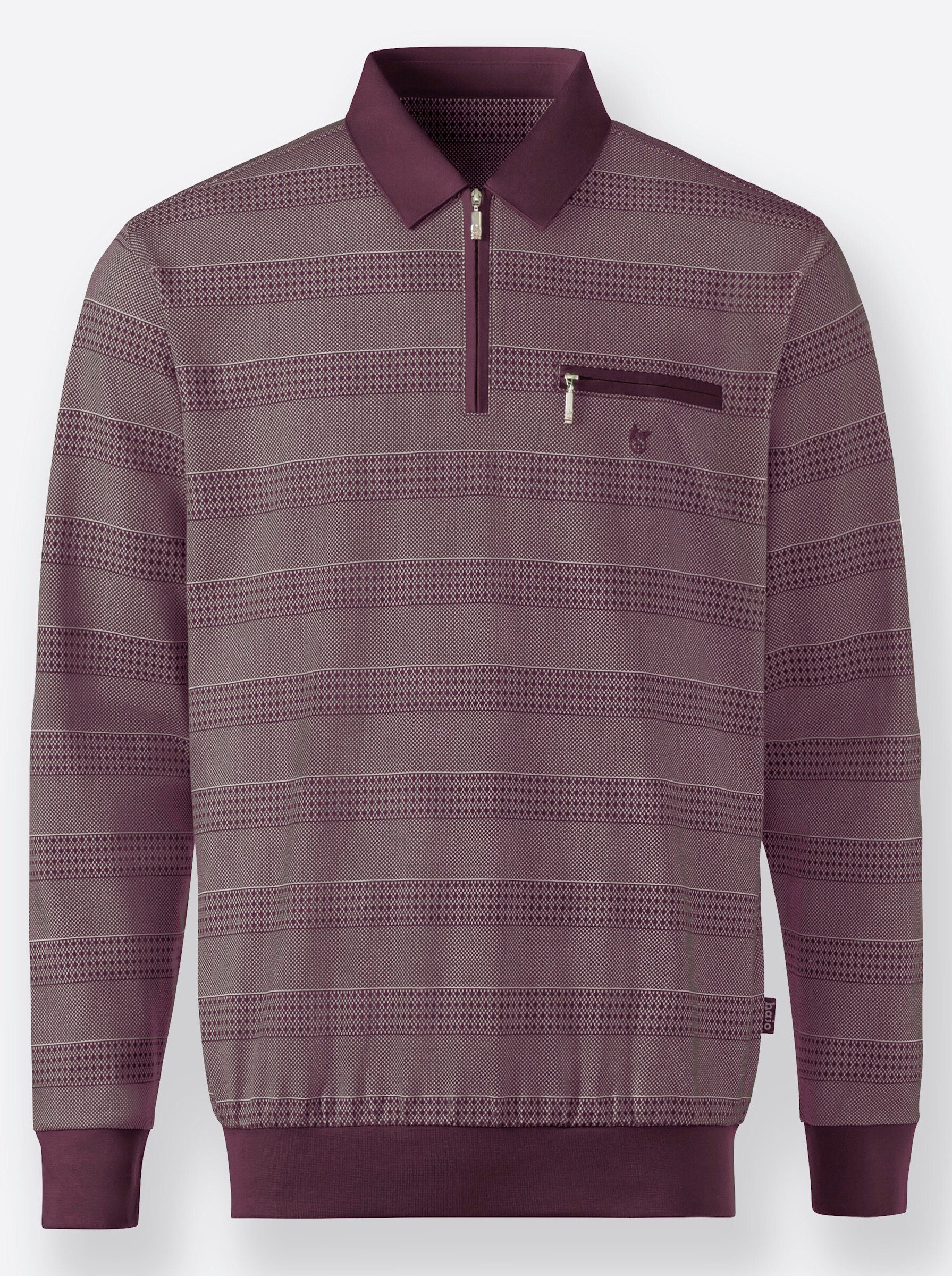 Hajo T-Shirt Langarm-Poloshirt Langarm