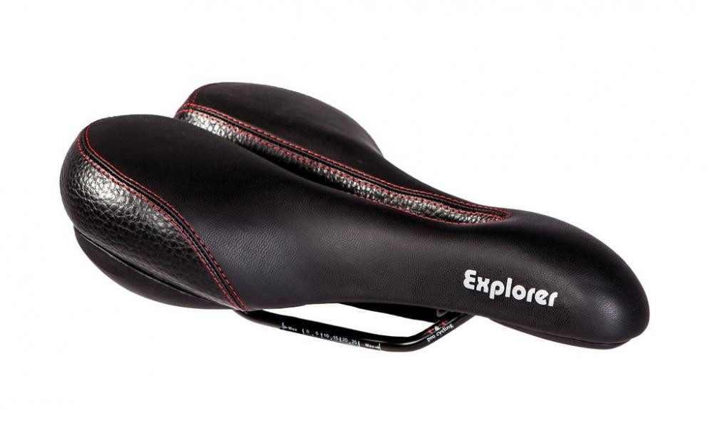 P&P Bequemsattel Fahrradsattel P&P Bequemsattel Explorer 810 schwarz, Uni, 265x172mm