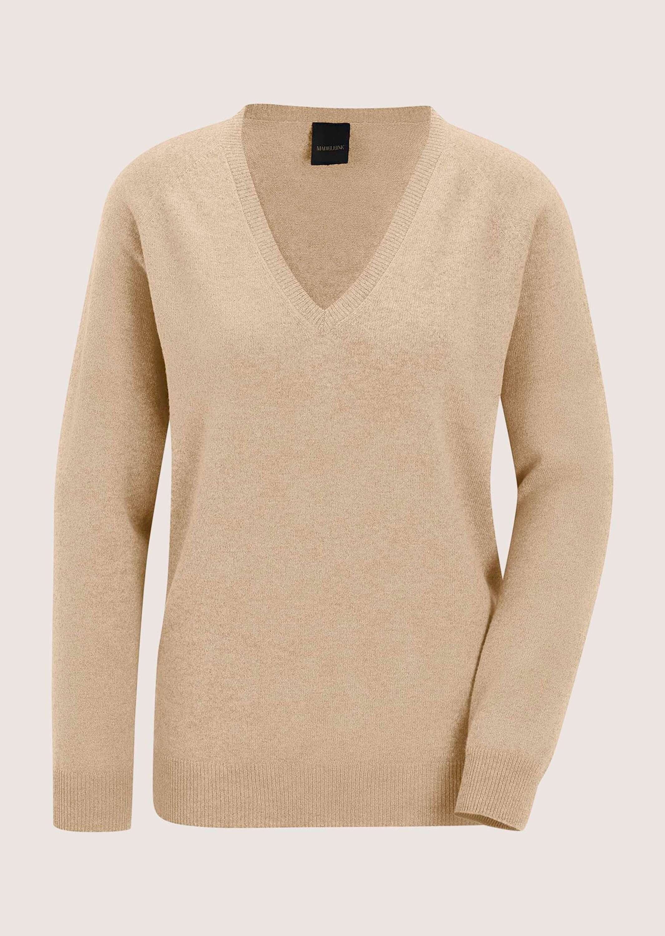 Strickpullover Casual Strickpullover mit V-Ausschnitt