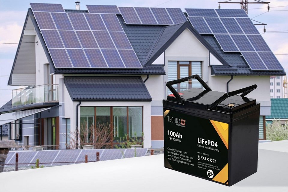 Technaxx TECHNAXX Solar-Batterie TX-235, 100Ah, 12,8 V Batterie