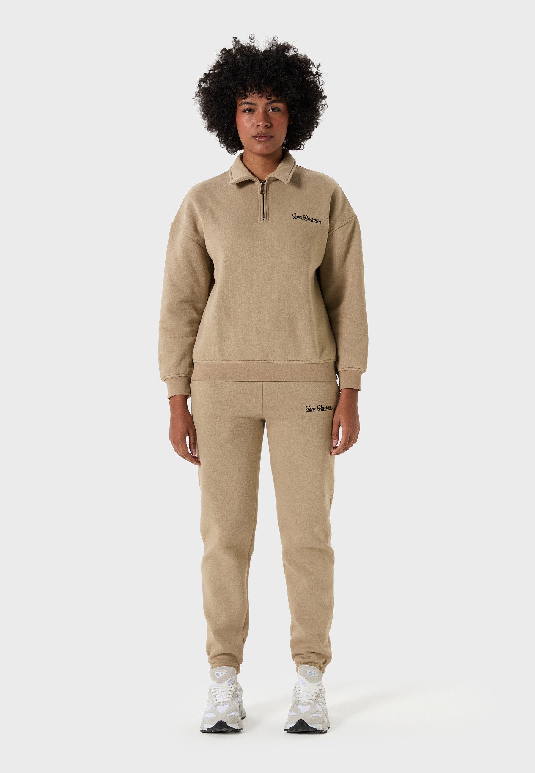 Tom Barron Freizeitanzug Oversize Half Zipper Relaxed Tracksuit