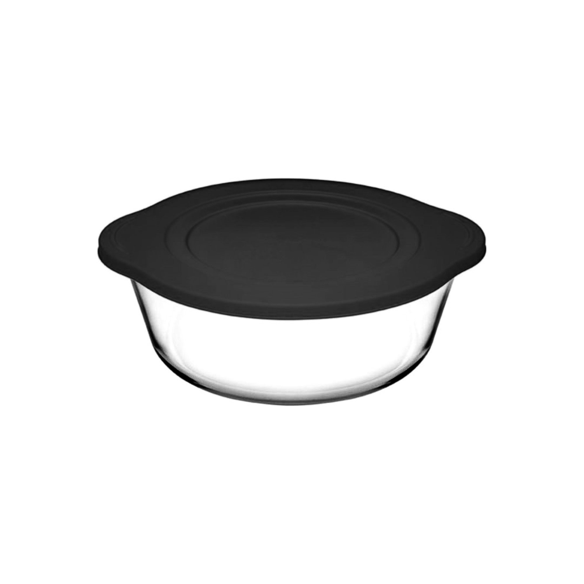 Pasabahce Backform aus Glas 2,2L mit Deckel Ideal für Kuchen, Desserts oder Ofengerichte, (1-tlg)