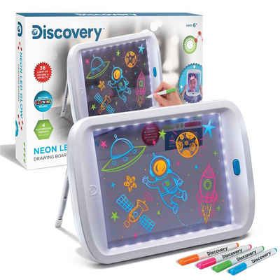 Discovery Kids Kreativset Drawing Board, Neon LED Zeichentafel, mit Leuchtfarben, Neonstifte, Maltafel