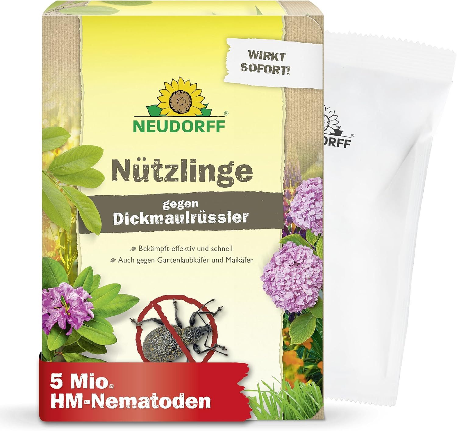 Neudorff Nematoden Nützlinge gegen Dickmaulrüssler 5-10 Mio HM-Nematoden, Biologische Schädlingsbekämpfung mit HM-Nematoden
