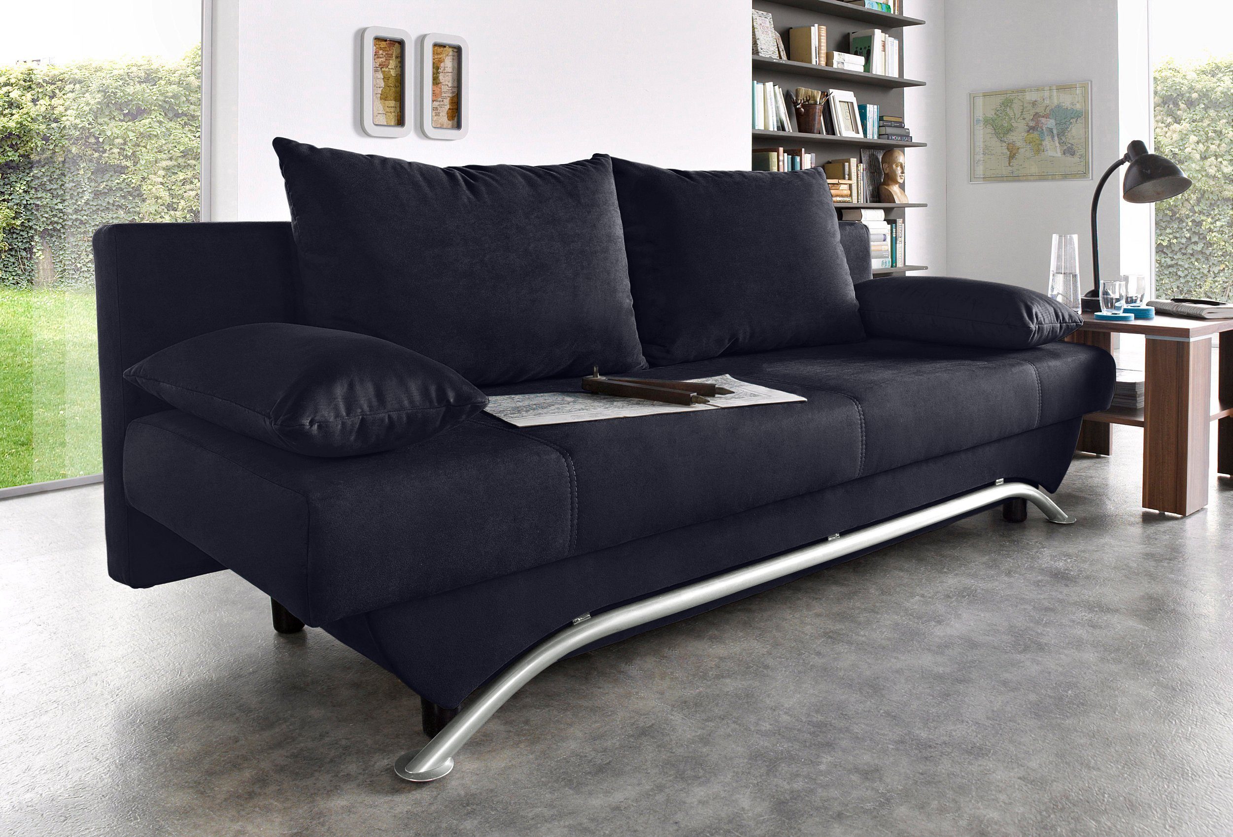 Jockenhöfer Gruppe Schlafsofa Nancy, B: 190 cm, Liegefl. 121x190 cm, mit Schlaffunktion & Bettkasten
