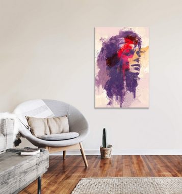 Sinus Art Leinwandbild Michael Jackson Porträt Abstrakt Kunst King of Pop Musiklegende 60x90cm Leinwandbild