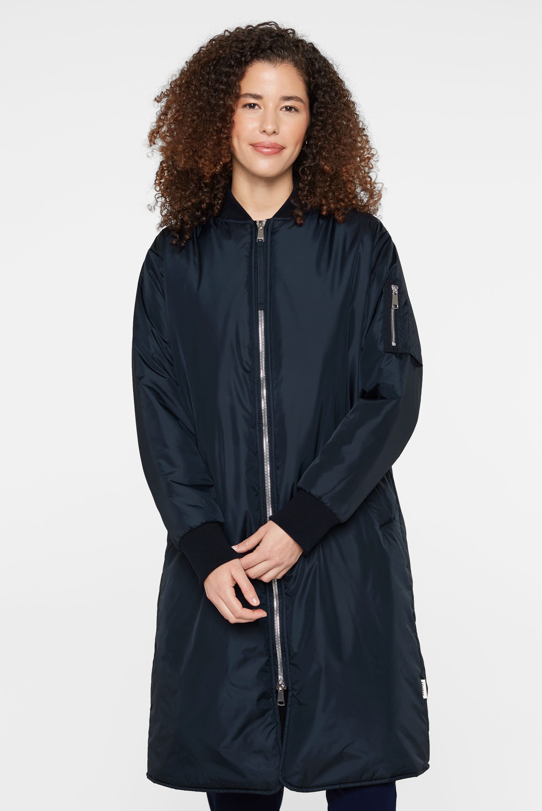 SENSES.THE LABEL Langjacke mit Two-Way-Zipper