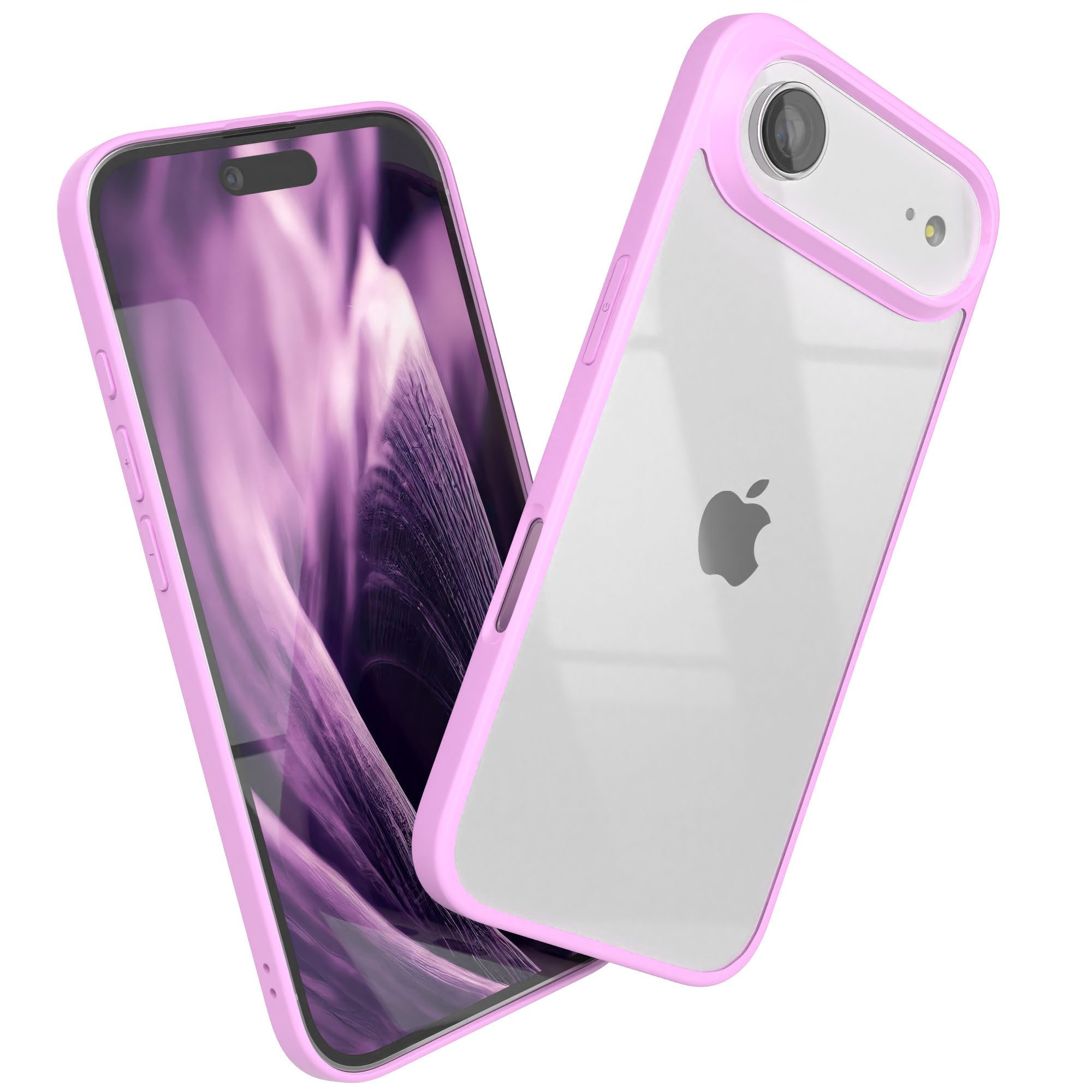 EAZY CASE Handyhülle Bumper Case für Apple iPhone Air 6,5 Zoll, Handyhülle Dünn mit Kameraschutz Hybrid Handyhülle stoßfest Helllila