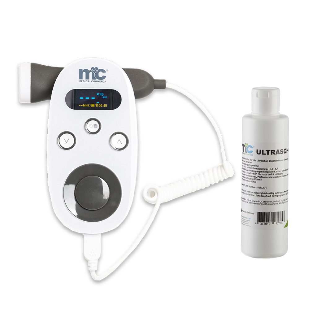 Medicalcorner24 Babyphone Medicalcorner24 Ultraschall Fetal-Doppler Grau