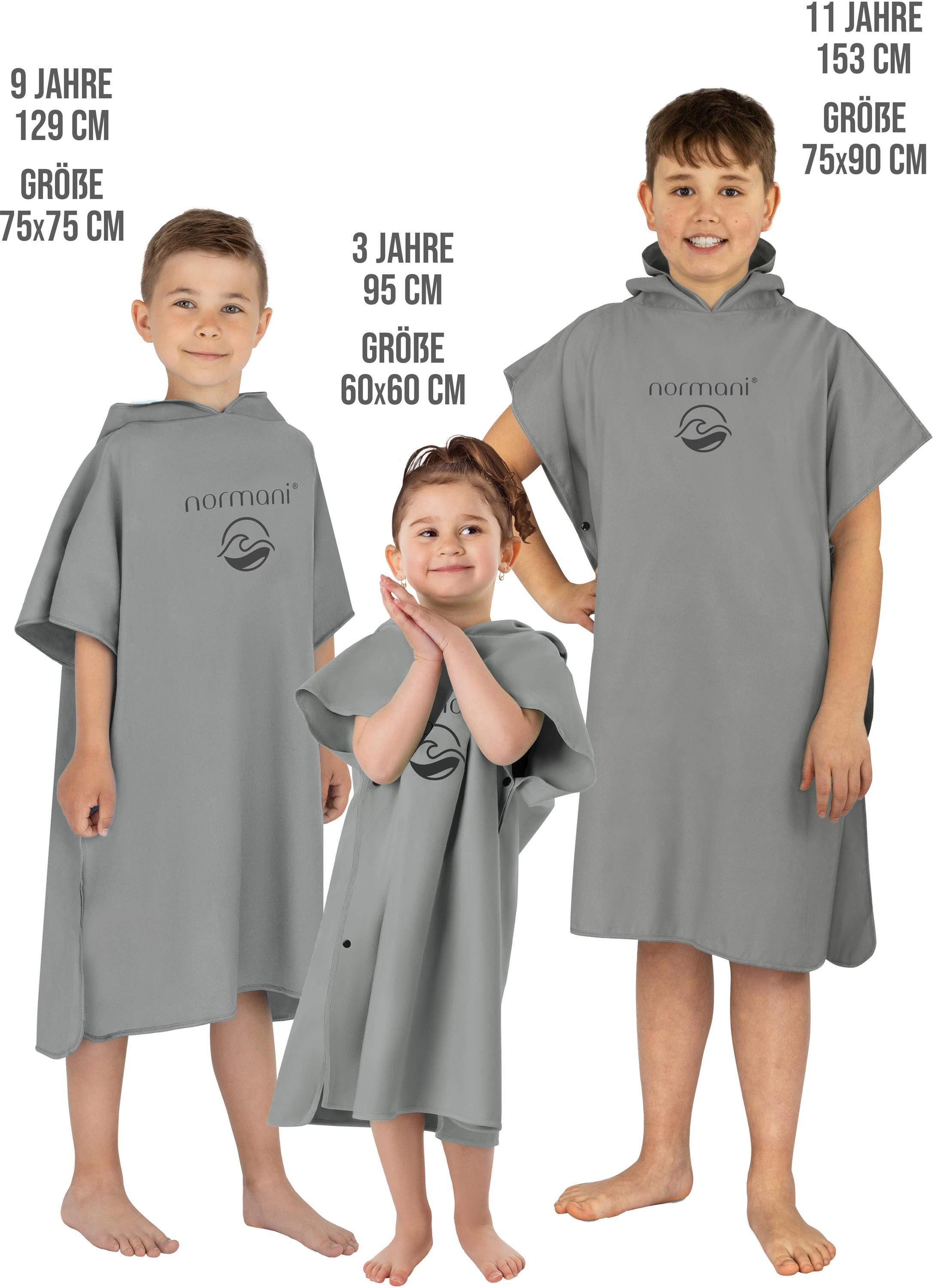 normani Badeponcho, Polyester, Kapuze, Schlupf, Strand-Poncho günstig online kaufen