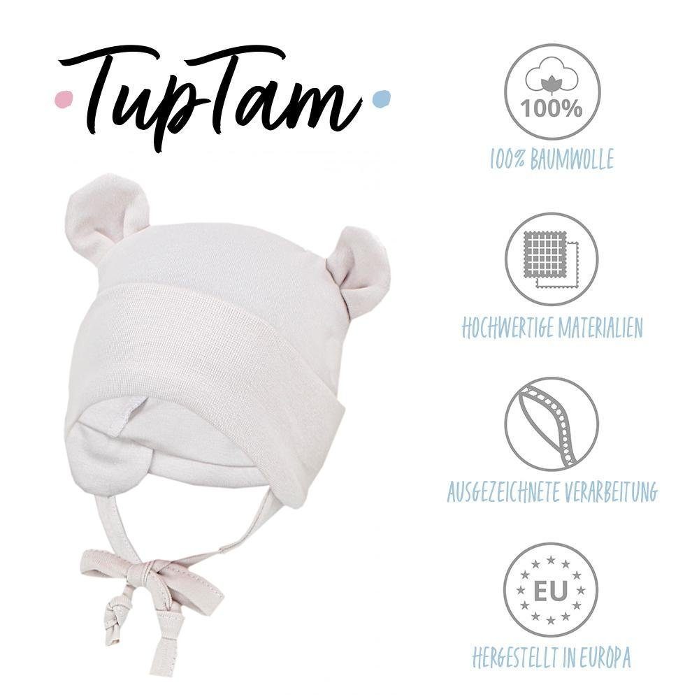 TupTam Erstlingsmütze TupTam Baby Erstlingsmütze mit Ohrenklappen 2er Pack