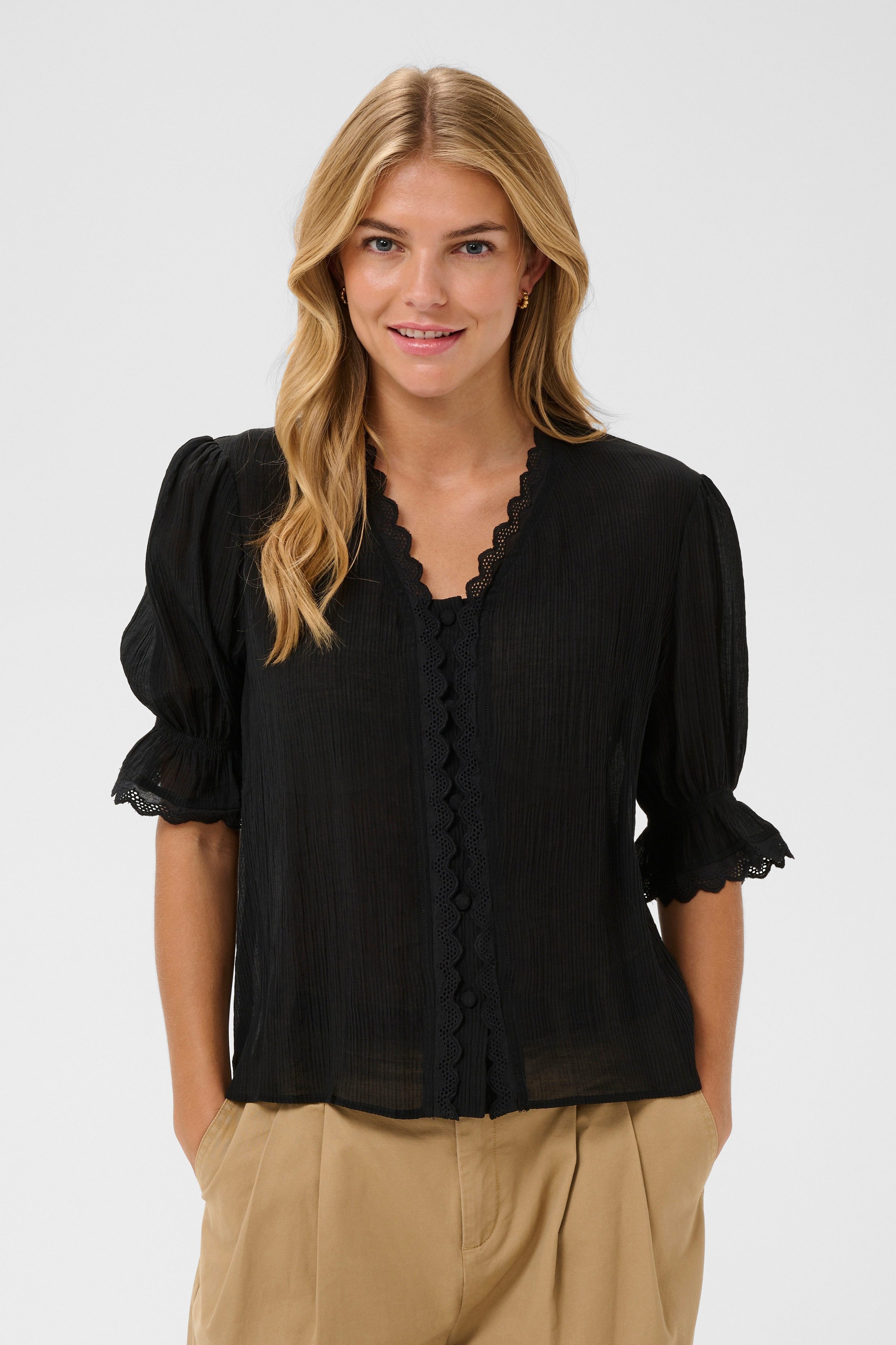 Saint Tropez Kurzarmbluse KristelSZ Shirt