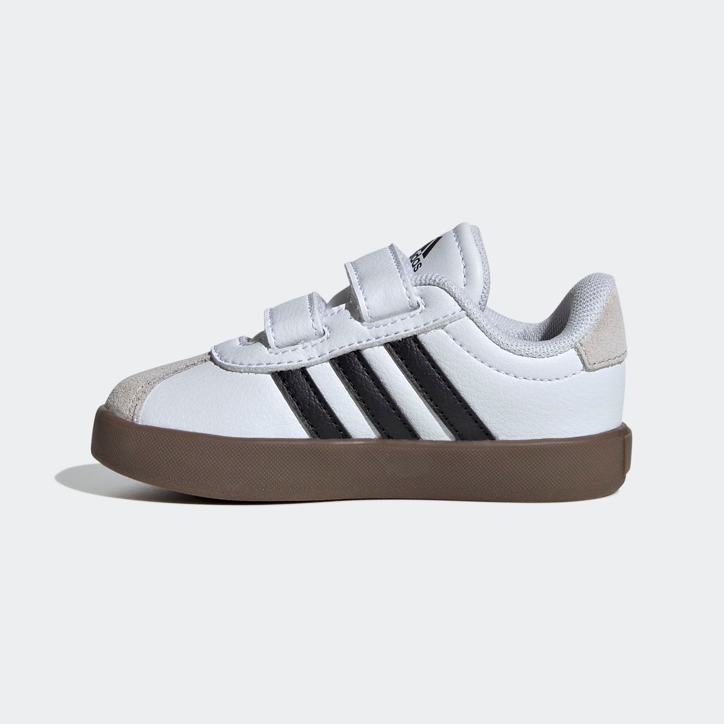 adidas Sportswear VL COURT 3.0 KIDS Klettschuh inspiriert vom Design des adidas samba, für Kinder