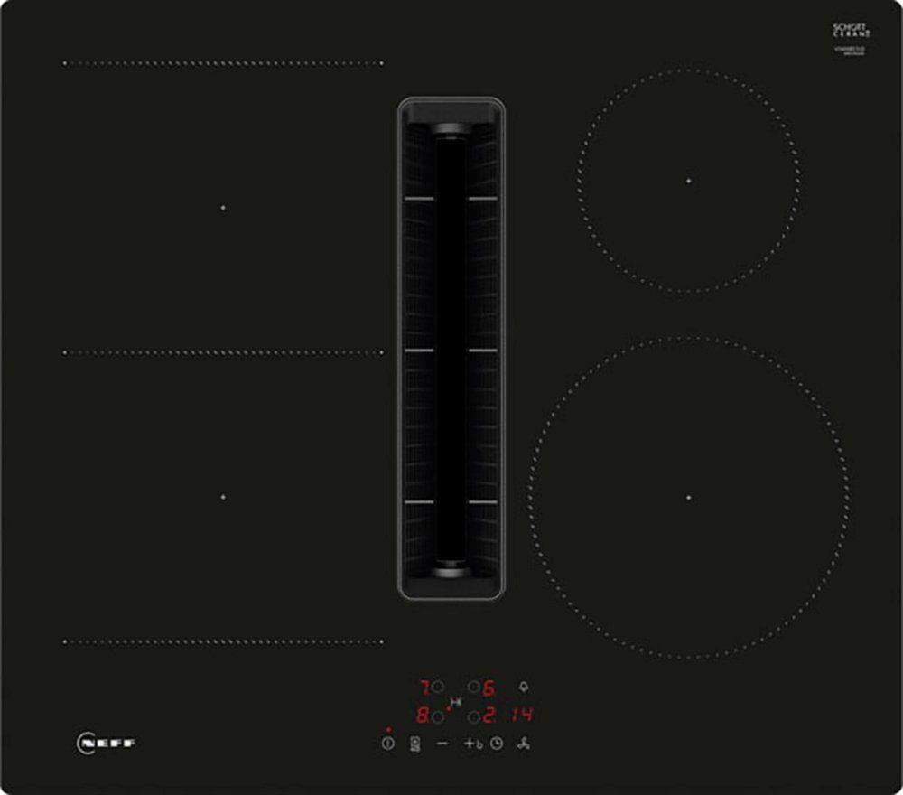NEFF Kochfeld mit Dunstabzug N 50 V56NBS1L0, Komfortable Touch Control & flexible Combi Induction
