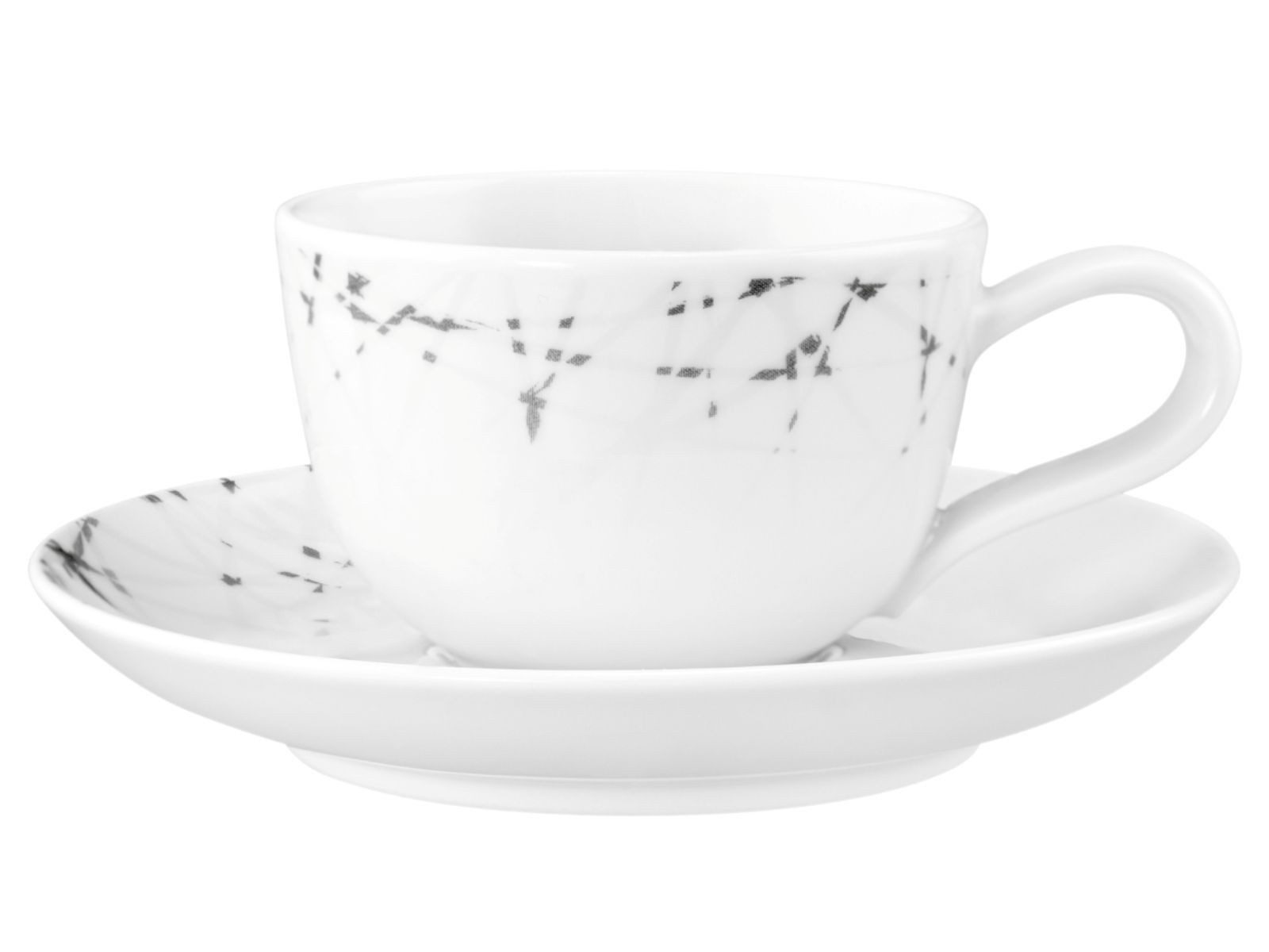 Seltmann Weiden Untertasse Liberty Brace Espressountertasse 12 cm, Untertasse Brace grafisch