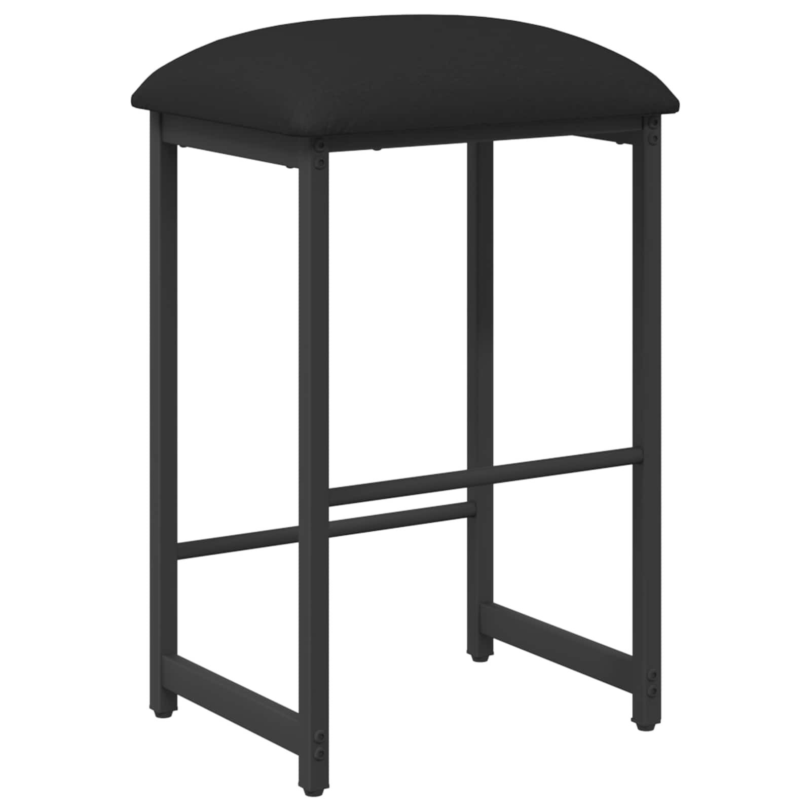 vidaXL Barhocker Barhocker Schwarz 40 x 32 x 74 cm Holzwerkstoff (1 St)