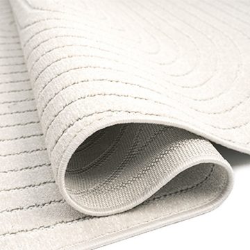 Teppich In- & Outdoor, Moderner Teppich, waschbar, in cream, Carpetia, rechteckig, Höhe: 5 mm, Waschbar