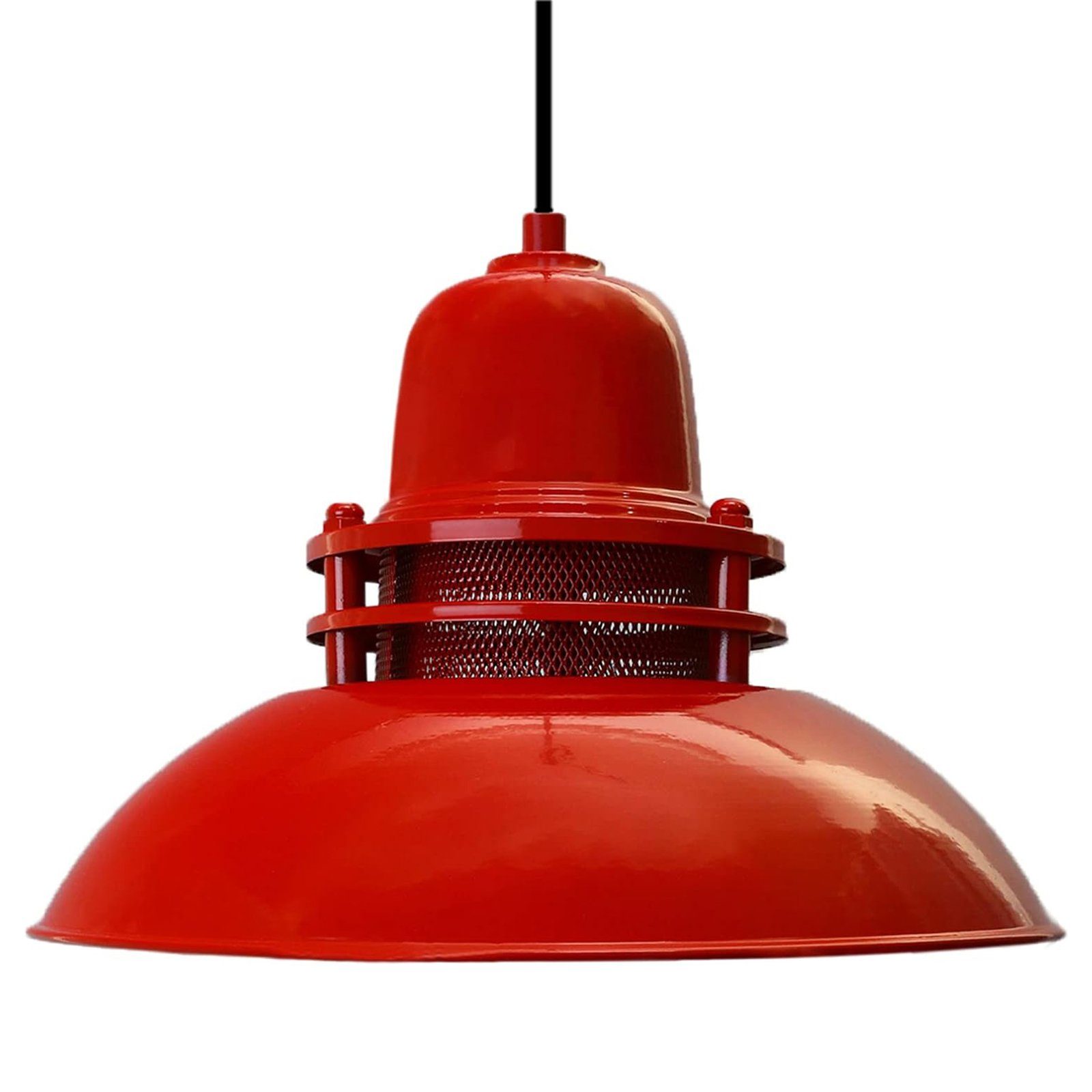 Bamyum Pendelleuchte Bamyum Hängelampe Metall Ø34 cm E27 Retro Lampe, ohne Leuchtmittel