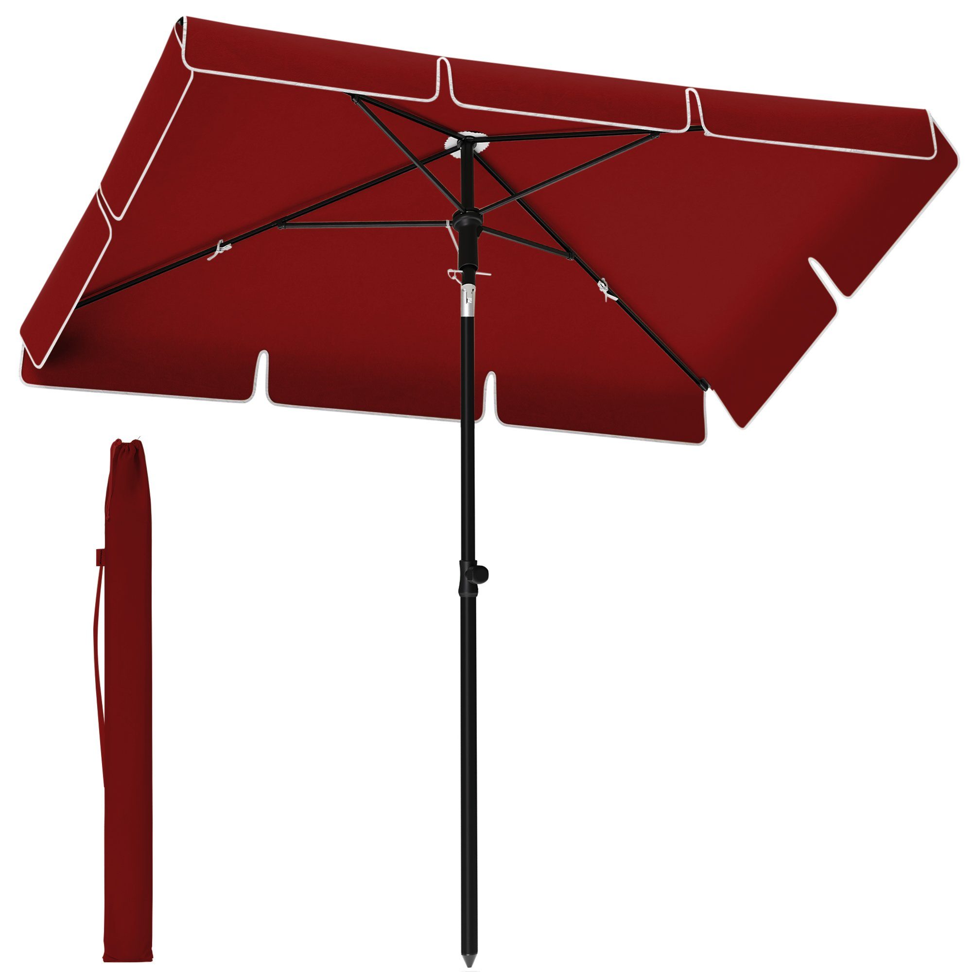 SONGMICS Sonnenschirm, LxB: 200,00x125,00 cm, Balkonschirm, günstig online kaufen