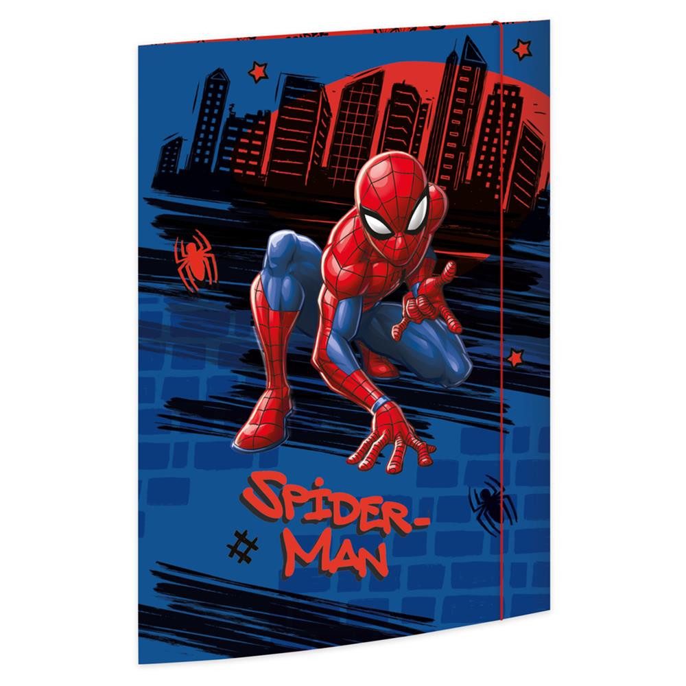RNK Verlag Organisationsmappe Marvel Spider-Man Zeichenmappe DIN A3 mit Gummizug (Zeichenmappe, Mit 3 Einschlagklappen, Gummizug und bedruckter Innenseite), 3 Einschlagklappen, Gummizug, bedruckte Innenseite