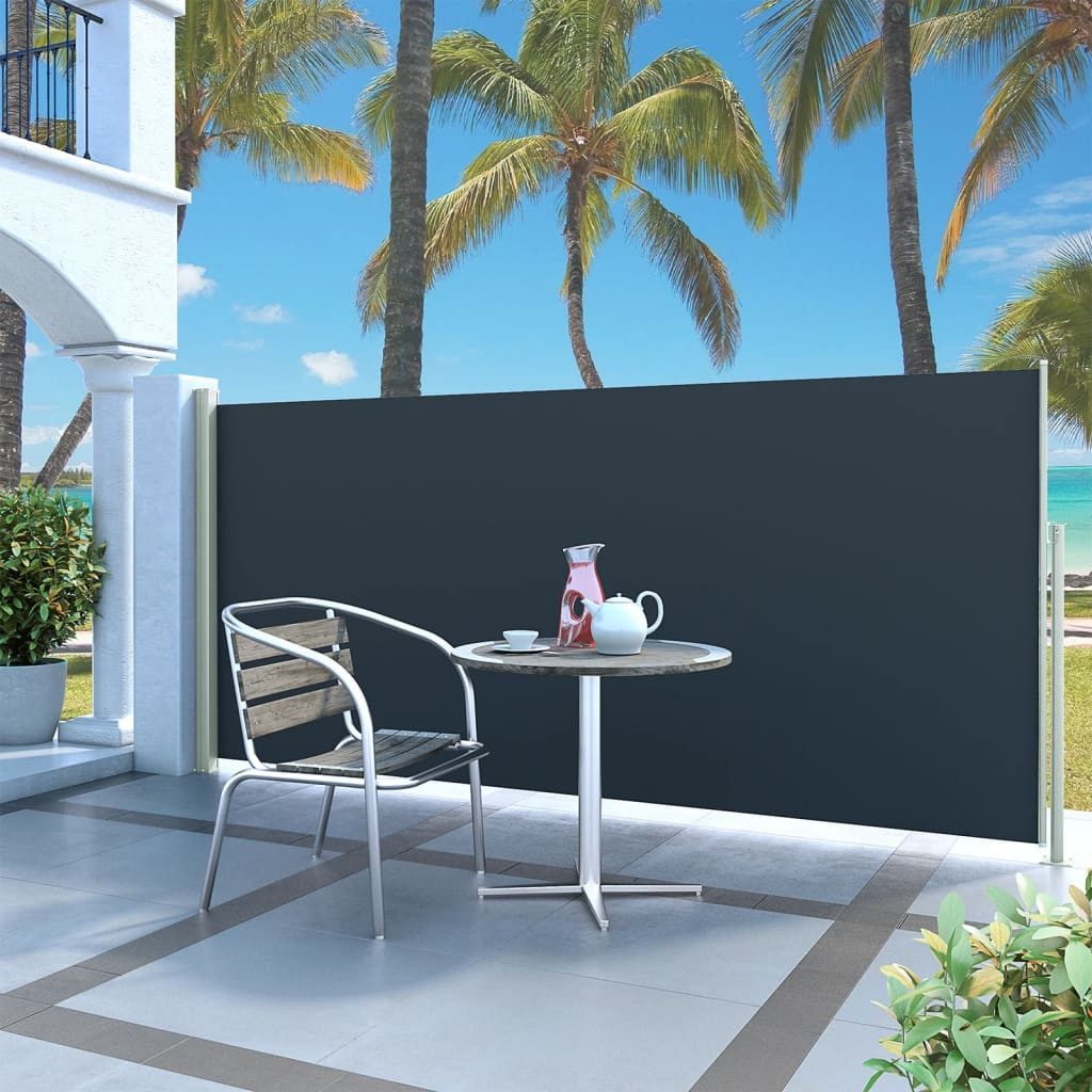 Thumbnail - vidaXL Seitenmarkise Sichtschutz Windschutz Ausziehbar 140x300 cm Schwarz