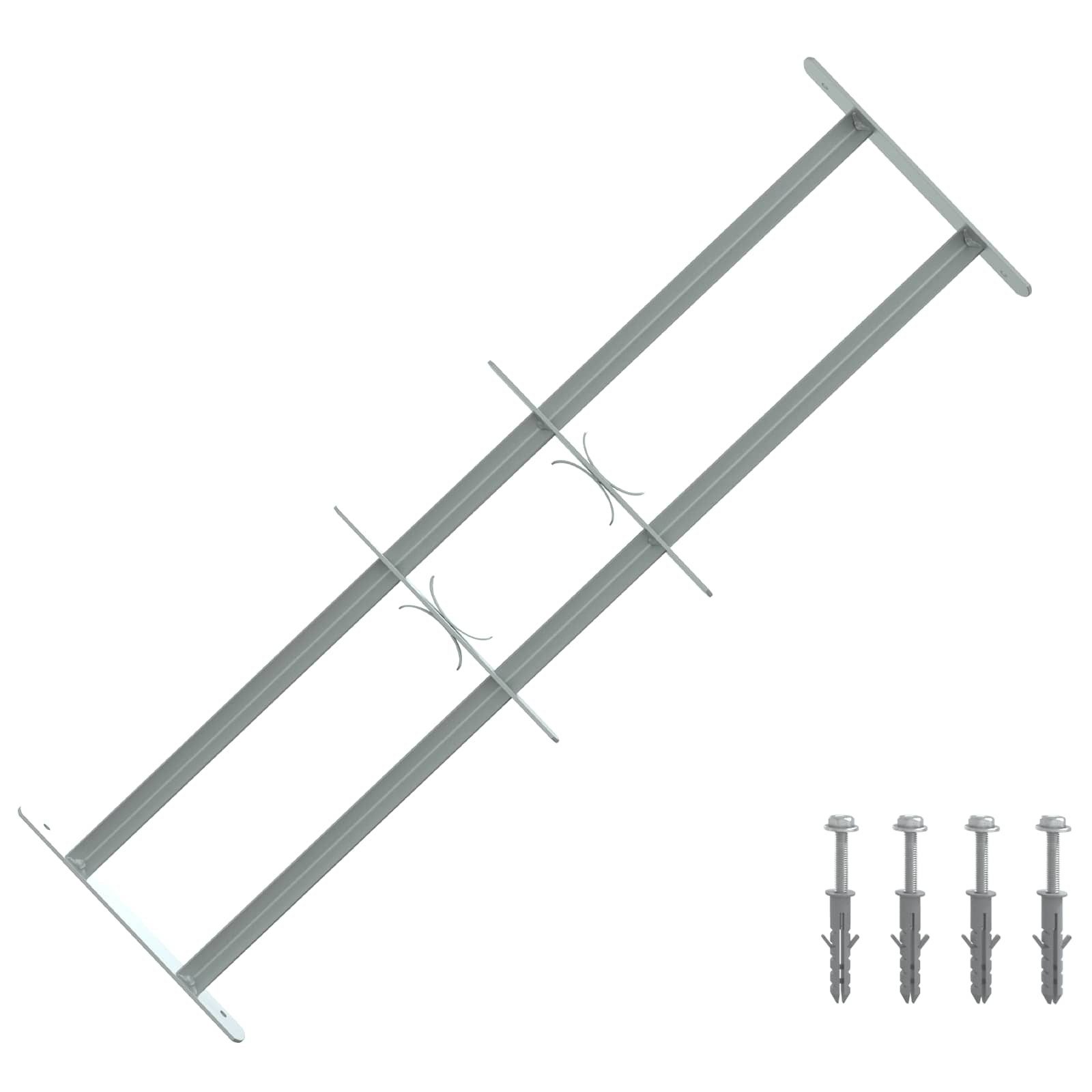 vidaXL Fenster Sicherheitsgitter für Fenster mit 2 Querstangen 3 pcs, (3 St)