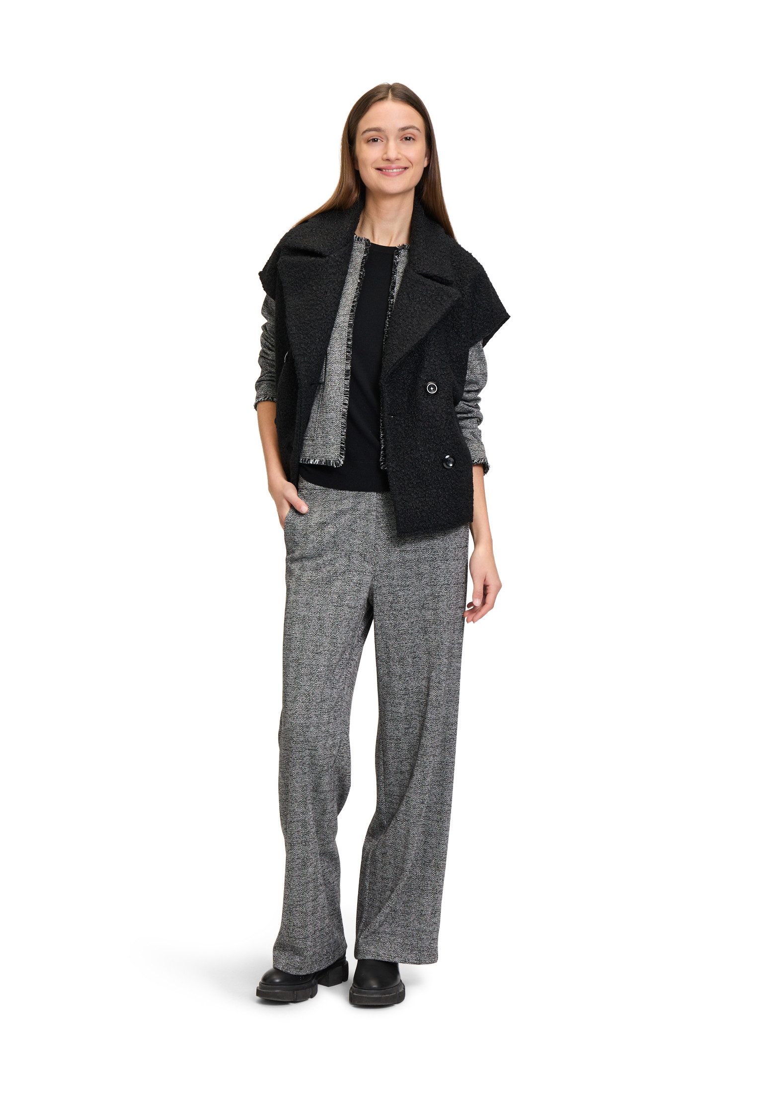 Betty&Co Stoffhose Damen mit Lurexfaden