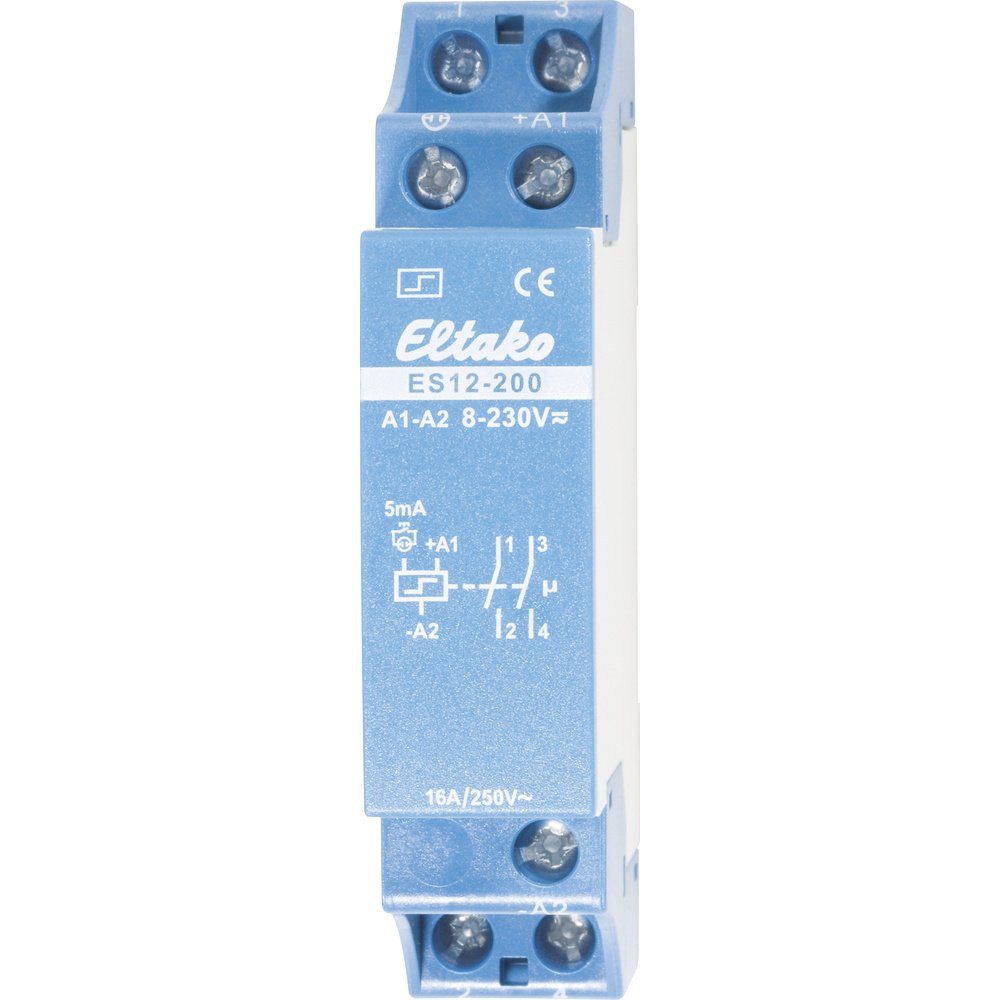 Eltako (ES12-200) ES12-200 V/DC, 230 Hutschiene 23, 2 Stromstoß-Schalter Eltako Stromstoßschalter Schließer