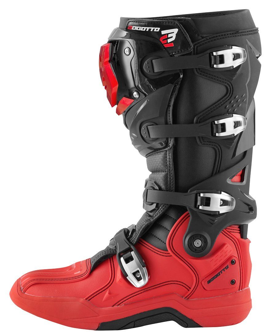 Bogotto MX-7 Motocross Stiefel G Red/Black Motorradstiefel