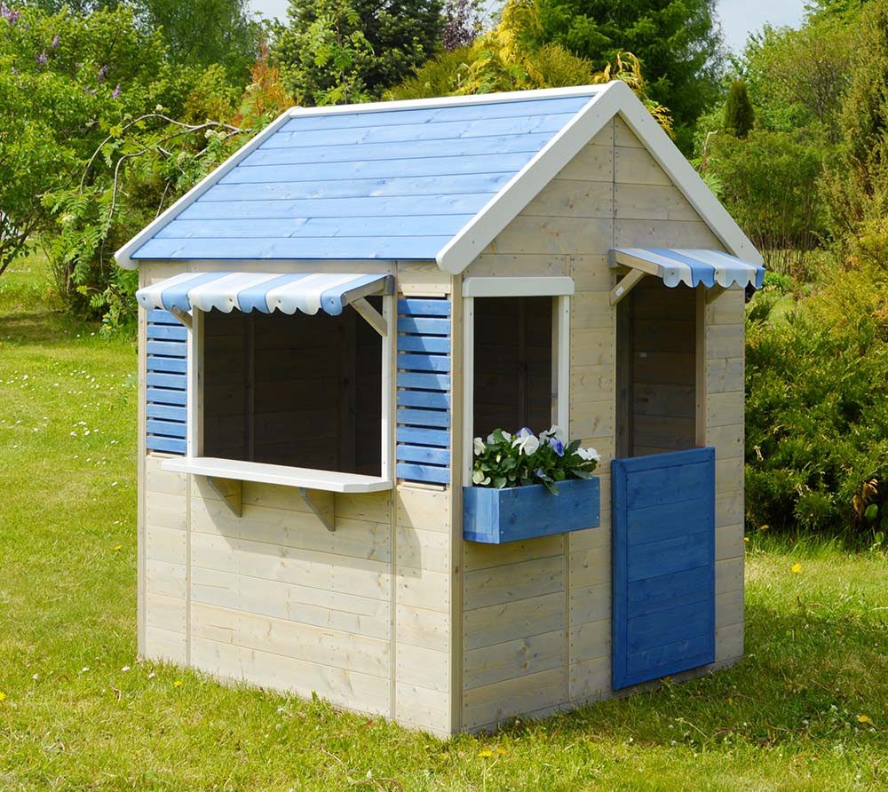 Wendi Toys Spielhaus Delfin, Geeignet für Kinder ab 3 J., Kiefernholz, LxBxH 120x120x155cm