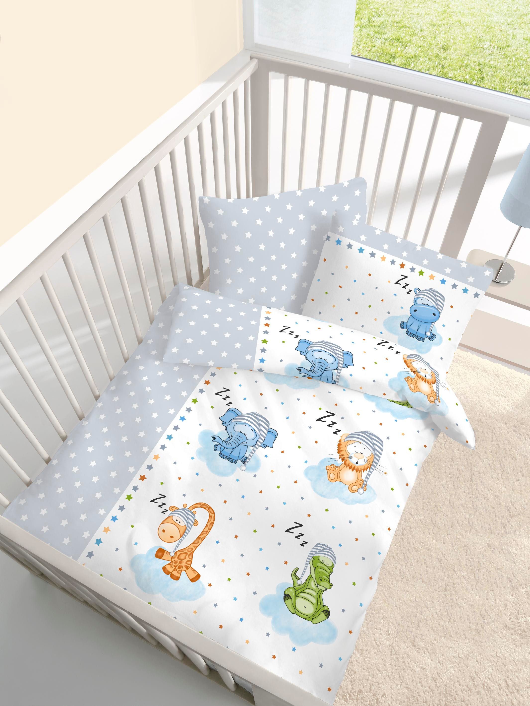 DOBNIG Babybettwäsche Renforcé Kinderbettwäsche 2tlg. 100x135 günstig online kaufen