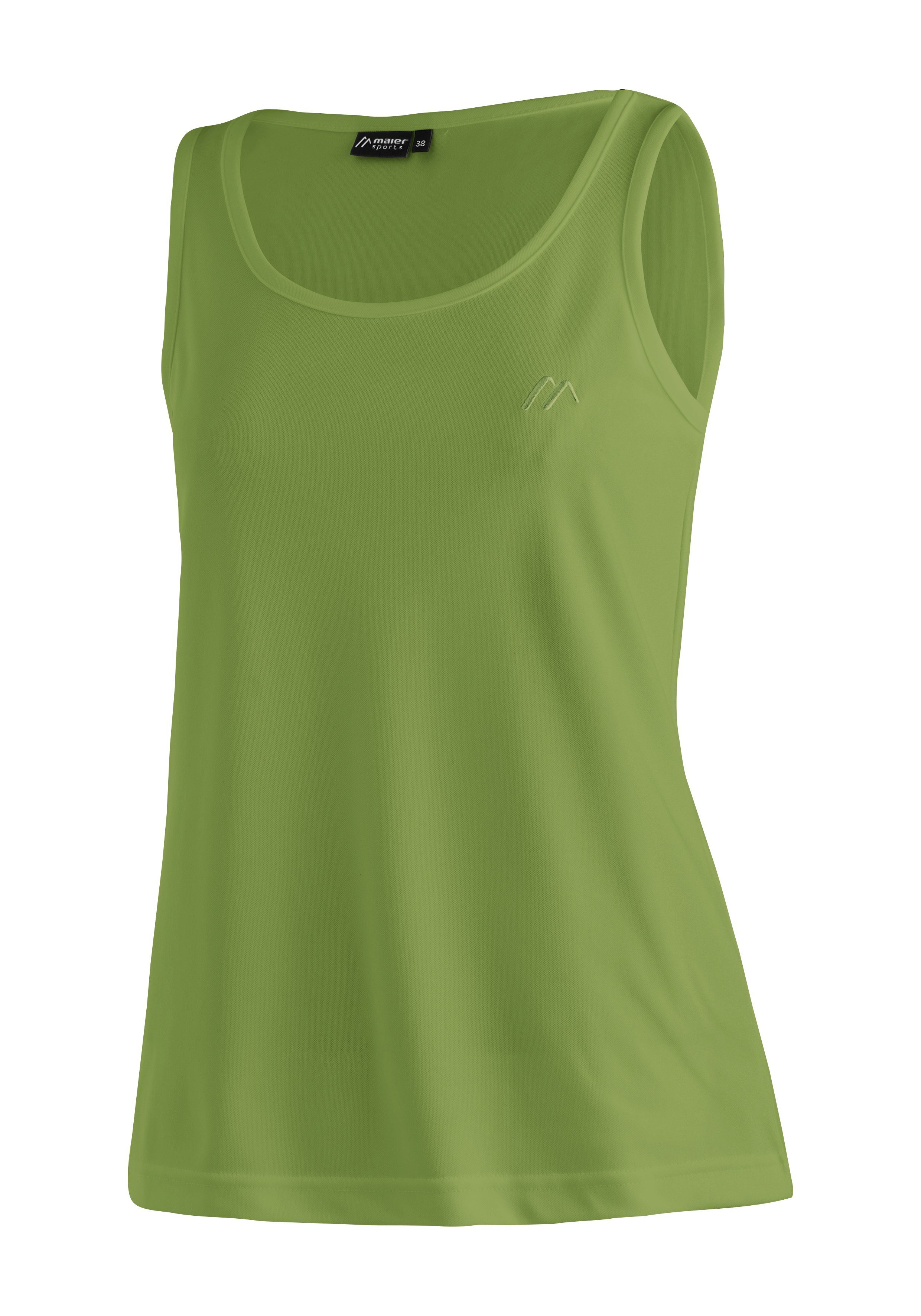 Maier Sports Funktionsshirt Petra Damen Tank-Top für Sport und Outdoor-Aktivitäten, ärmelloses Shirt grasgrün | 