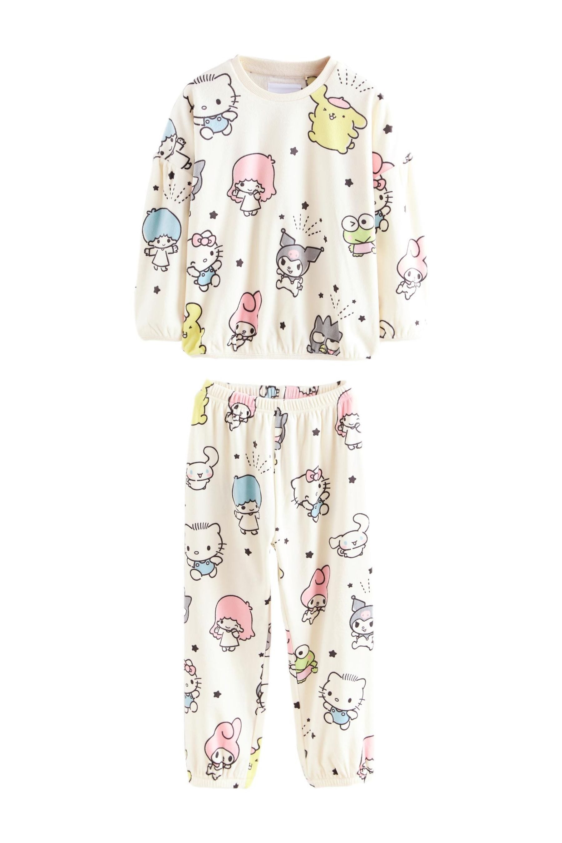 Next Pyjama Kuscheliger Fleece-Schlafanzug, Hello Kitty (2 tlg)
