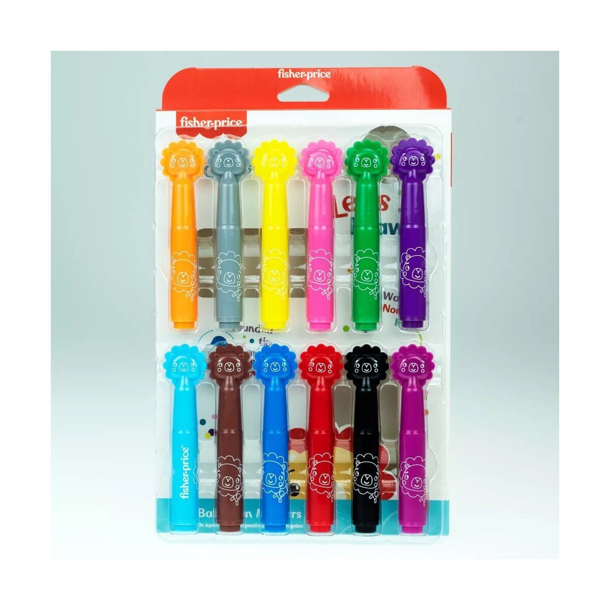 Fisher-Price® Kreativset Fisher-Price Let's Draw auswaschbare Filzstifte 12 Stück