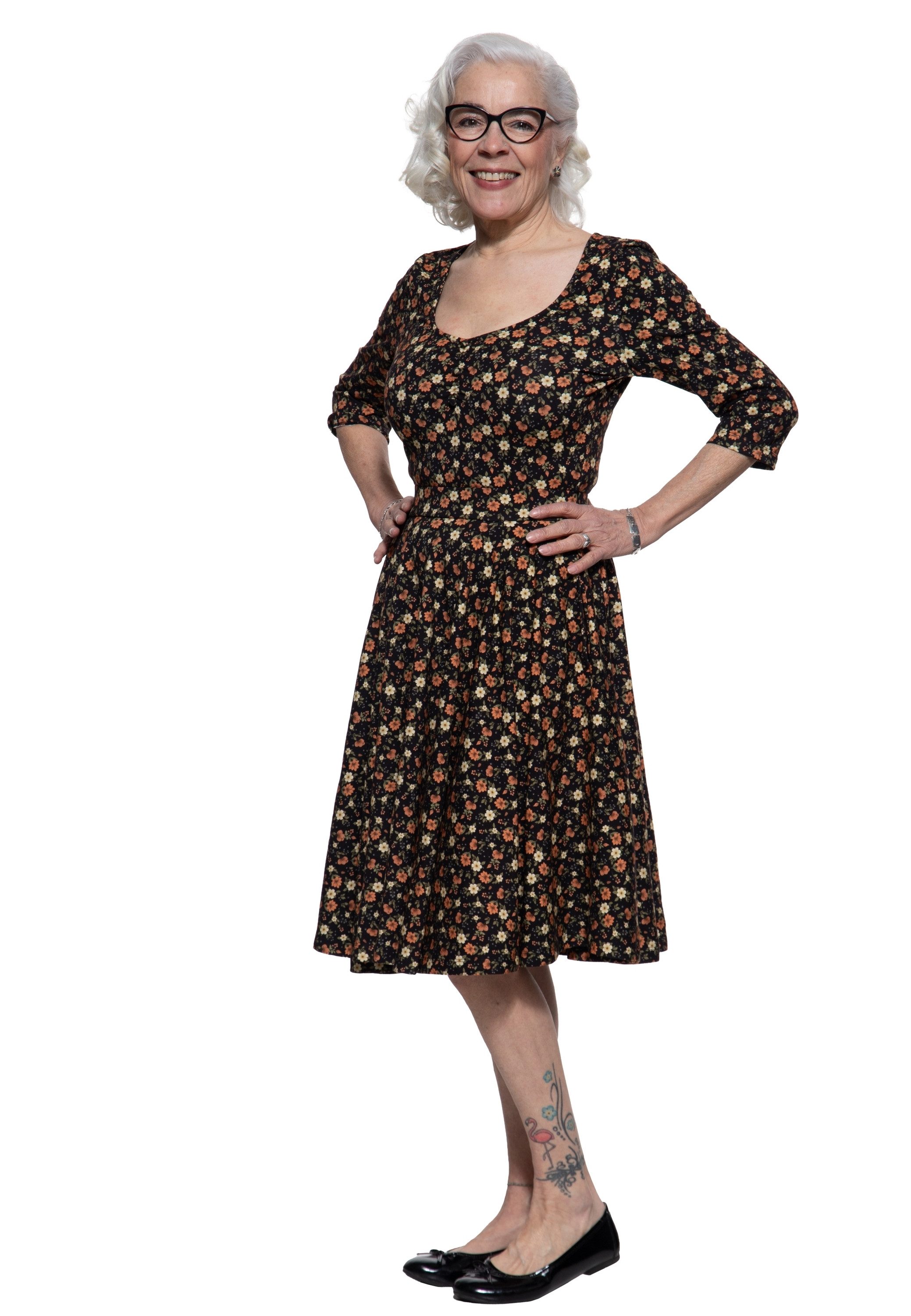 QueenKerosin Jerseykleid (1-tlg) aus schwerem Jerseystoff