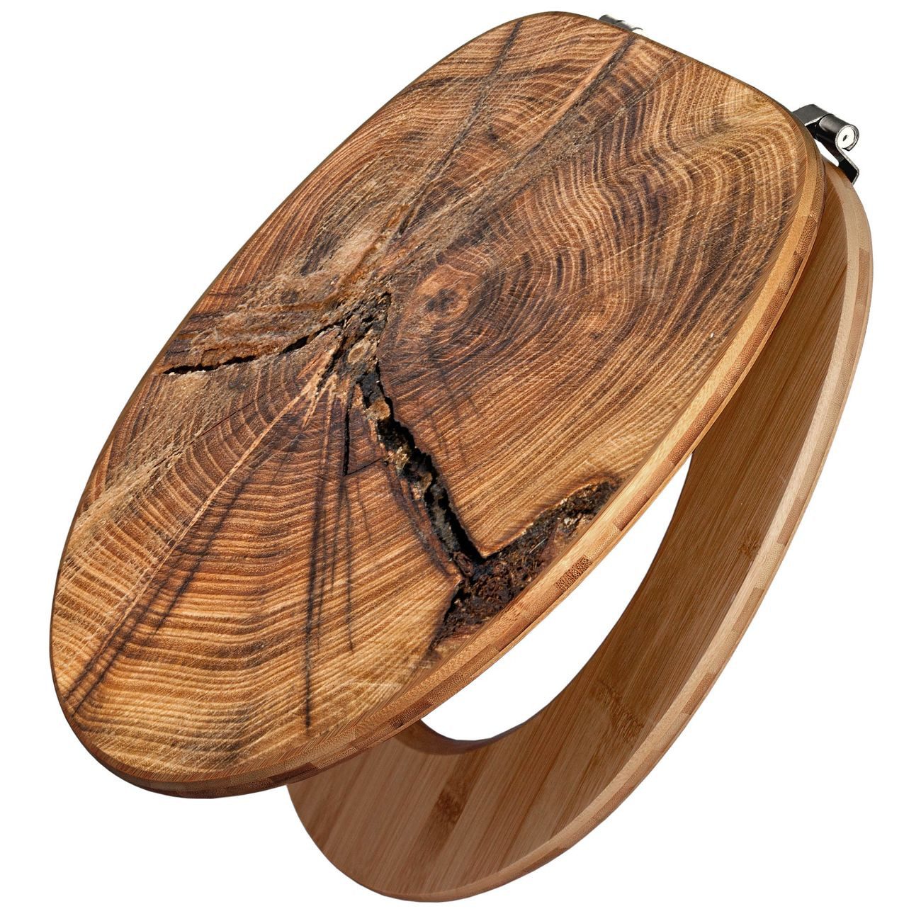 banjado WC-Sitz Bambus Motiv Jahresringe (umweltfreundliches Material, Edel günstig online kaufen