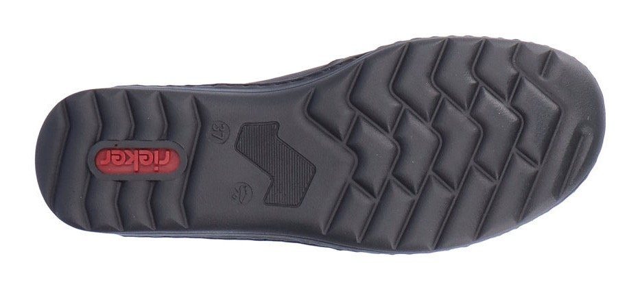 Rieker Slipper Alltagsschuh, Schlupfschuh, Freizeitschuh mit beidseitigem Stretch