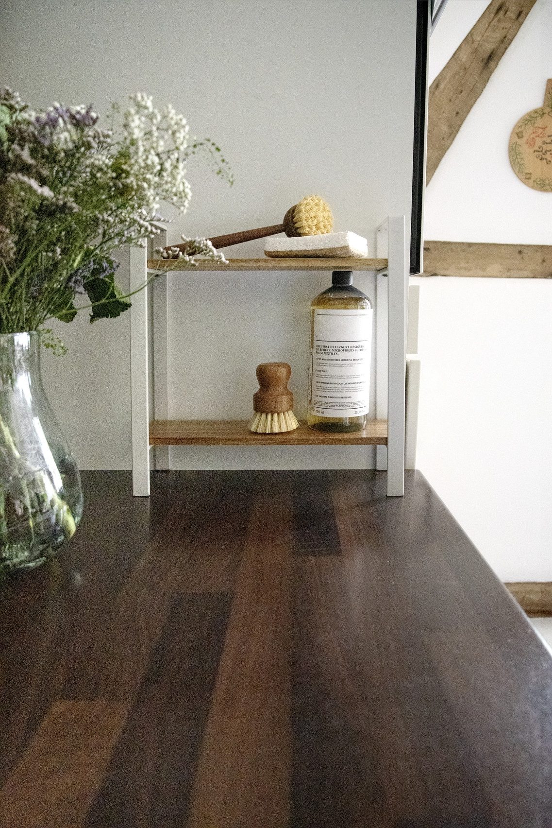 WENKO Küchenregal Modell Louisa, 2 Etagen, mit 2 Akazienholzablagen, stehen günstig online kaufen