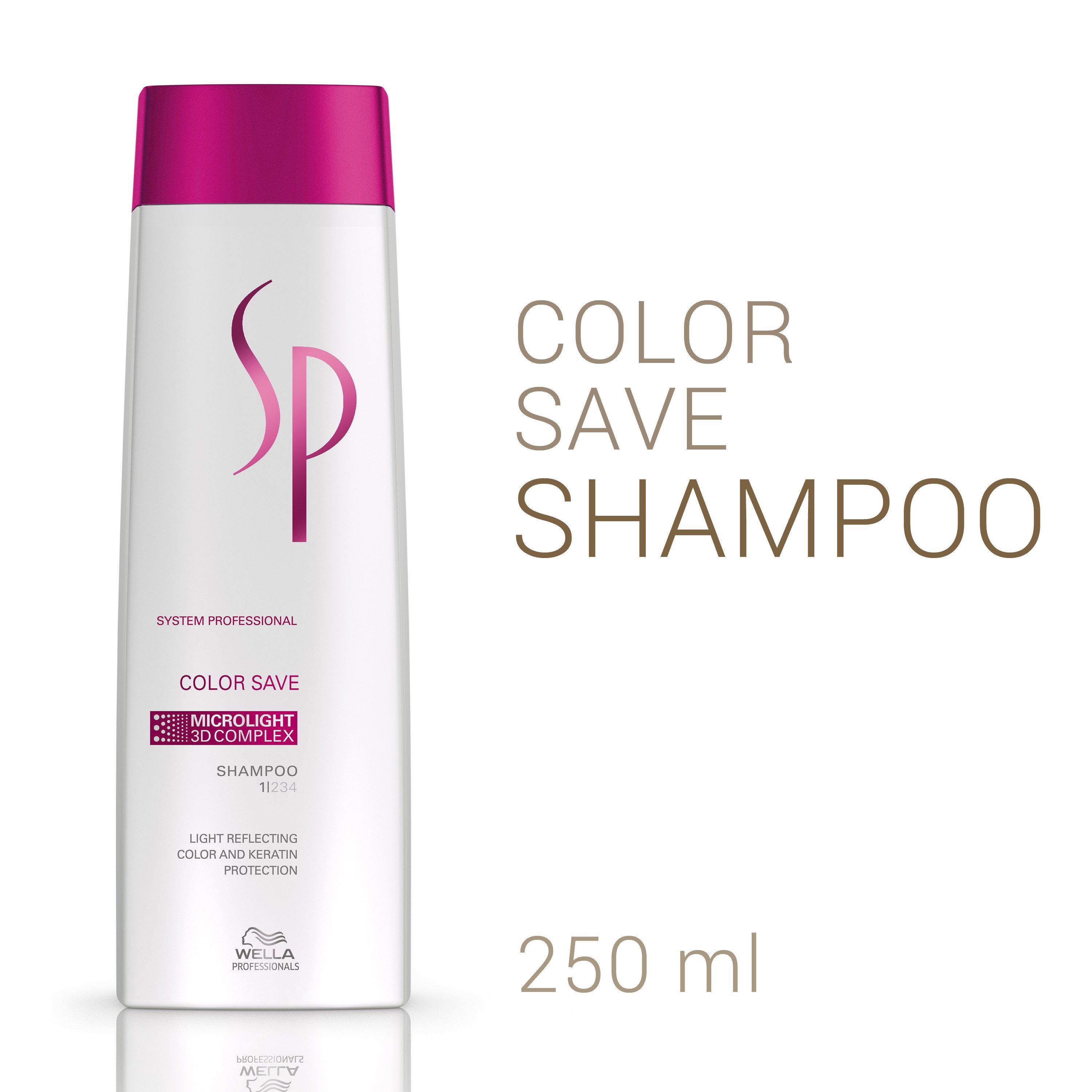 Wella SP Haarshampoo Color Save Shampoo, farbschützend, einfache Anwendung, pflegend