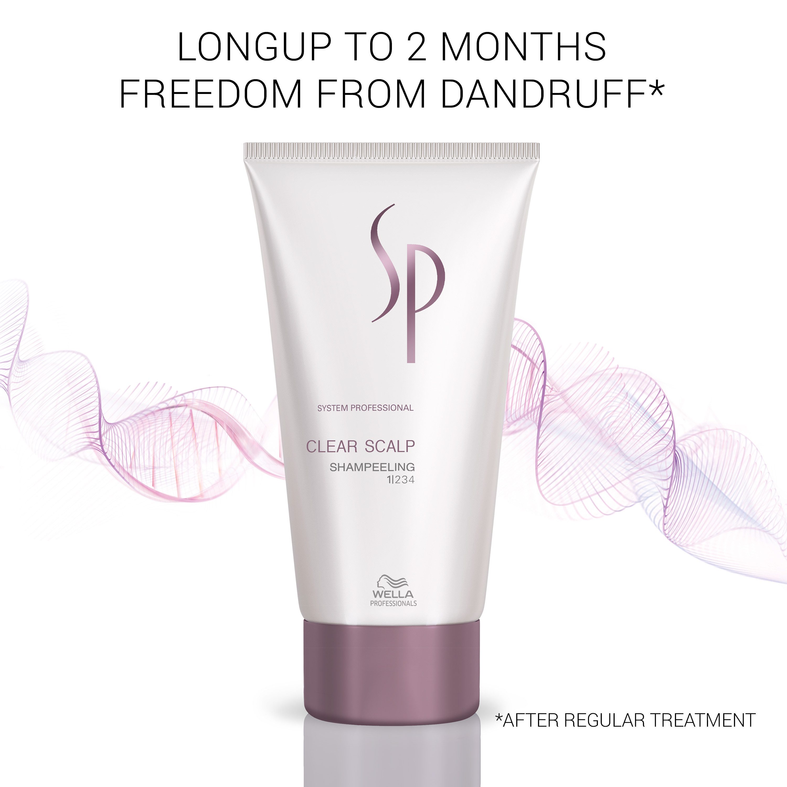 Wella SP Haarshampoo Clear Scalp Shampeeling, tiefenwirkende Reinigung, gegen Schuppen, hilft bei Juckreiz