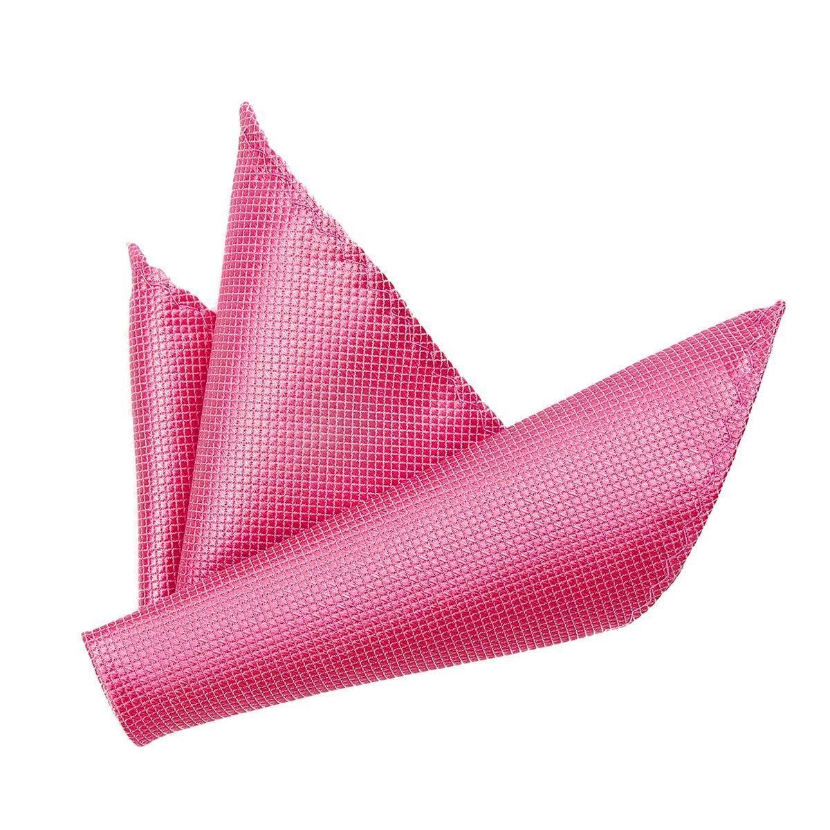 DonDon Einstecktuch DonDon Herren Einstecktuch für 21 zum feierliche Falten, x pink cm (Packung, Anlässe, Seidenlook 1-St), 21