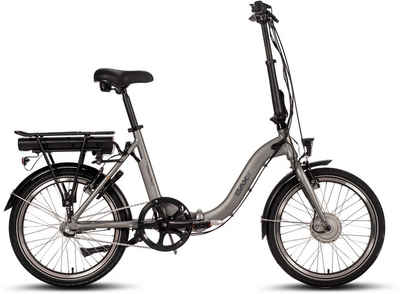 SAXXX E-Bike Compact Plus S, 3 Gang, Nabenschaltung, Frontmotor, 374 Wh Akku