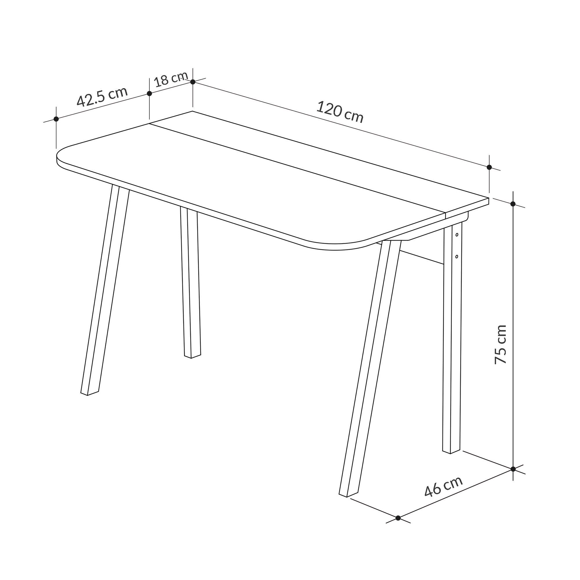 DTE, Leichtes,Mokka, Decor Couchtisch Skye cm 75x120x60 Luton