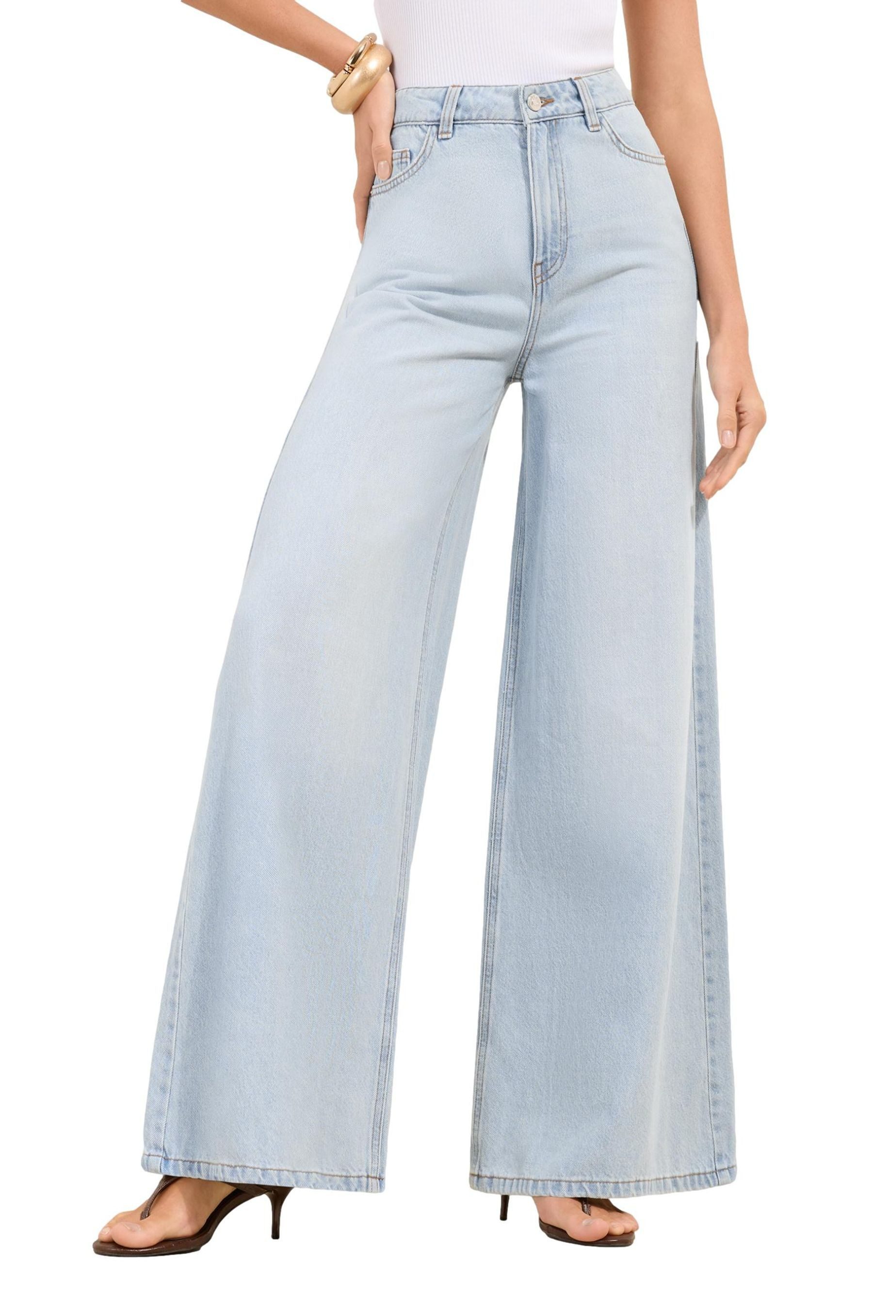 Weite Jeans Friends Like These Palazzo-Jeans, Regular