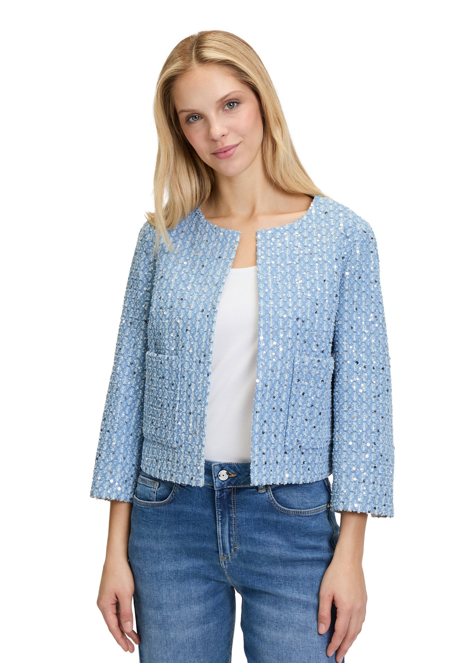 Cartoon Jackenblazer Cartoon Blazer-Jacke mit Pailletten günstig online kaufen