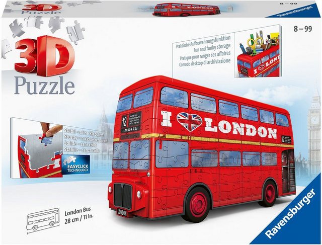 Image of 3D-Puzzle, 216 Teile, London Bus