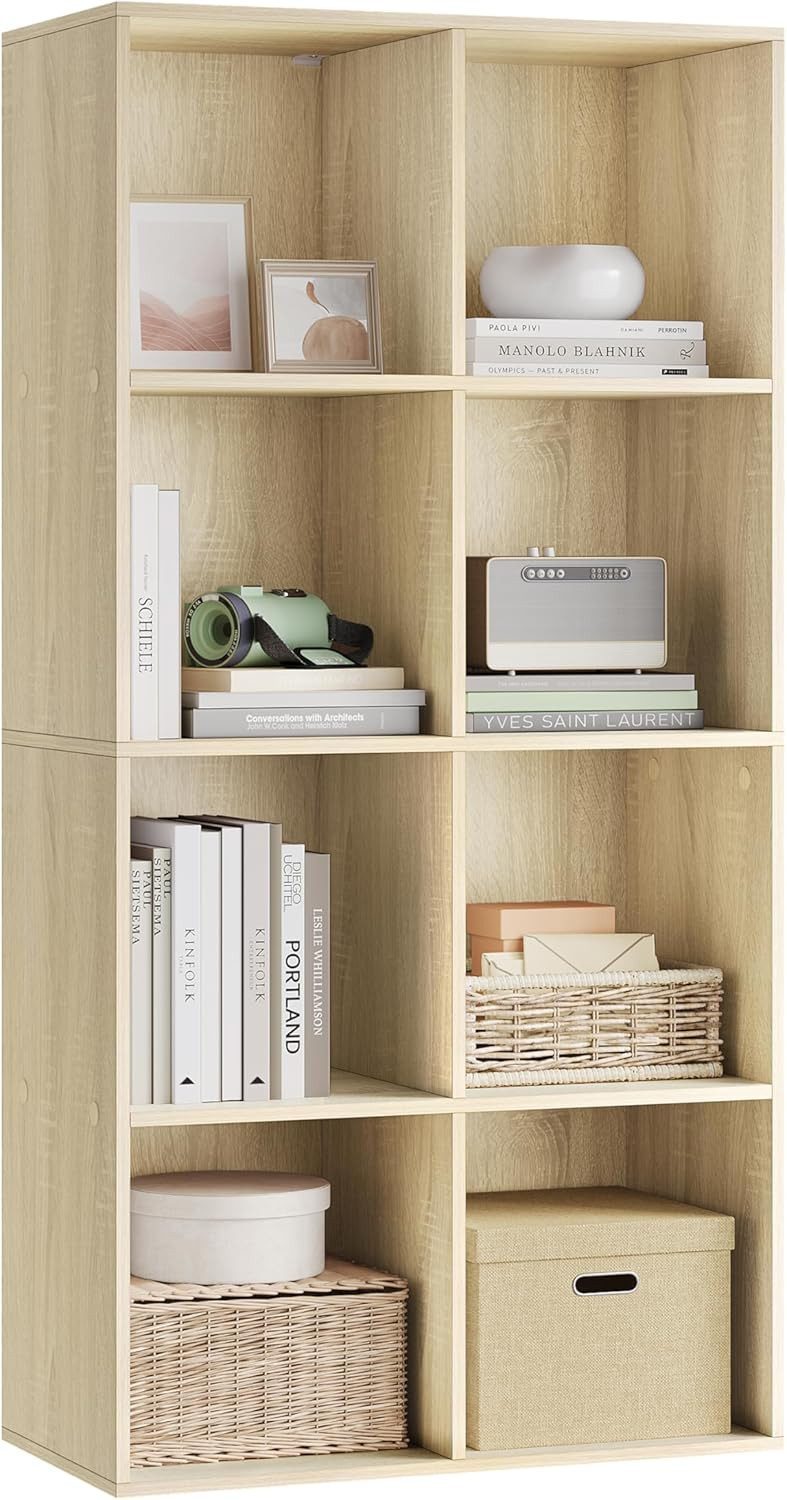 Woltu Bücherregal, 1-tlg., Büroregal Aktenschrank, MDF, 8 Fächer günstig online kaufen
